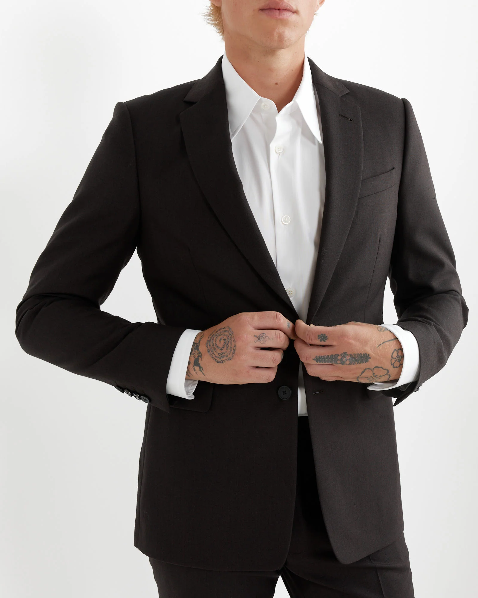 Slim Fit Suit in Dark Brown - Image 2