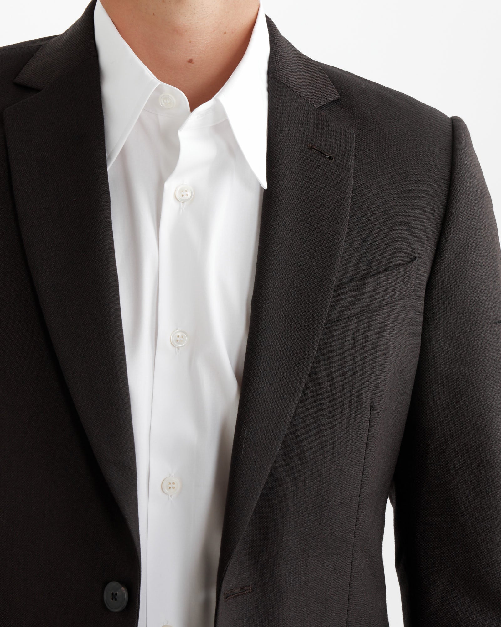 Slim Fit Suit in Dark Brown - Image 3