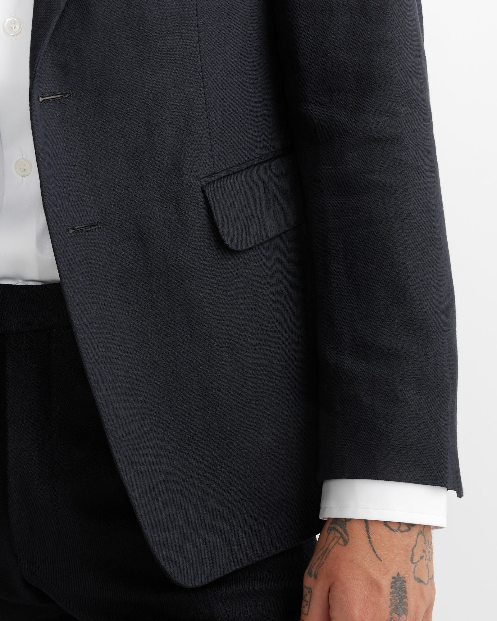 Slim Fit Suit in Black - Image 3