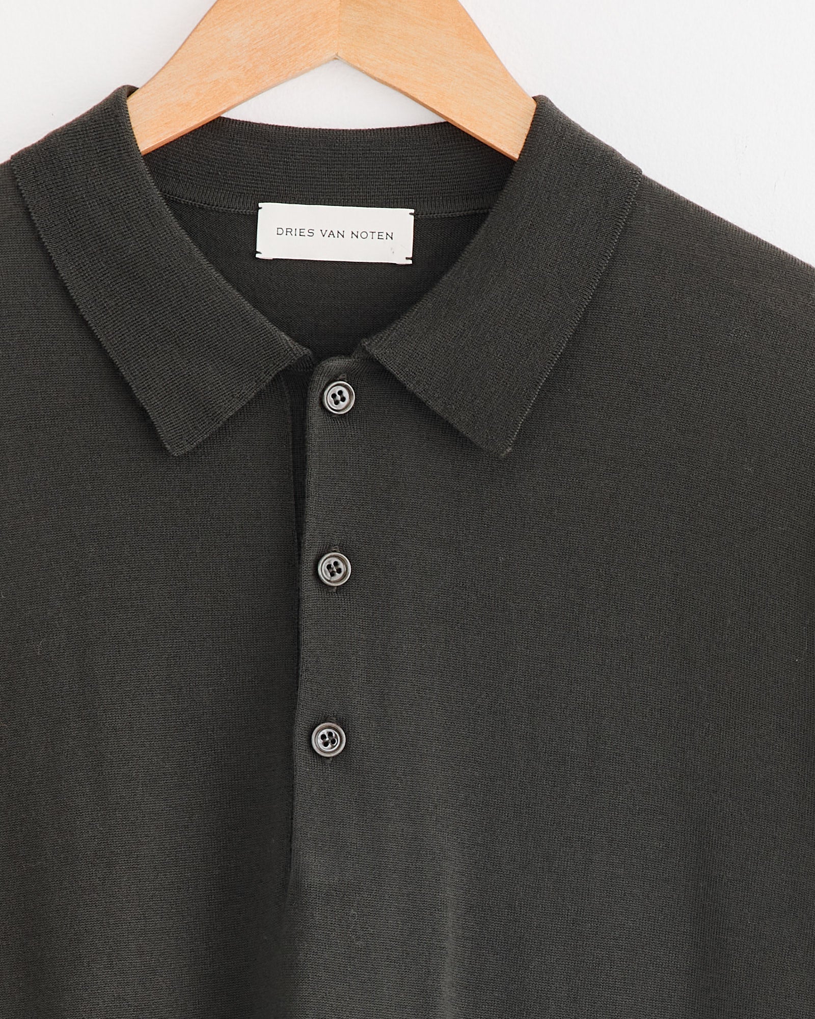 Polo Shirt in Dark Khaki - Image 2