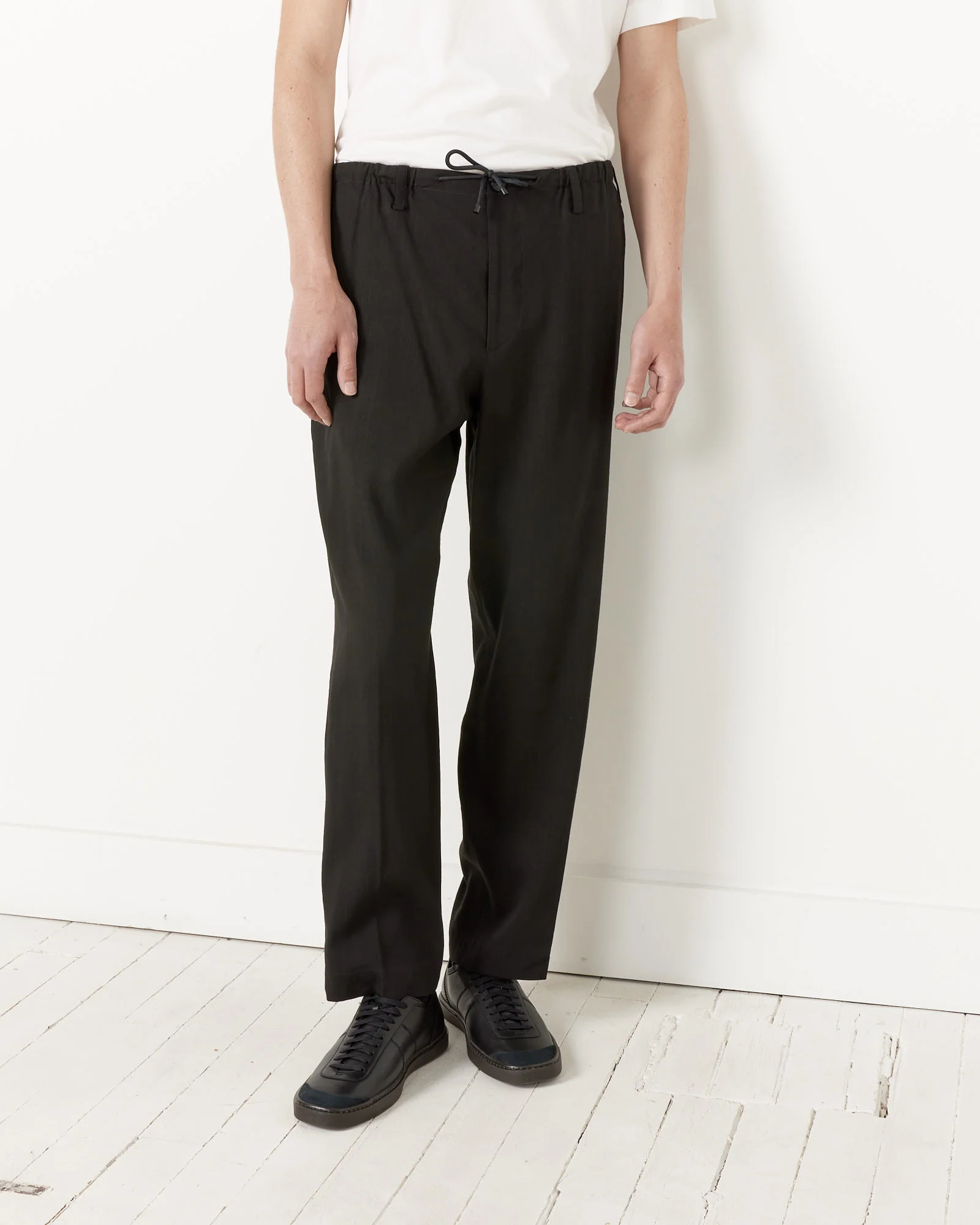 Drawstring Pant in Black - Image 2