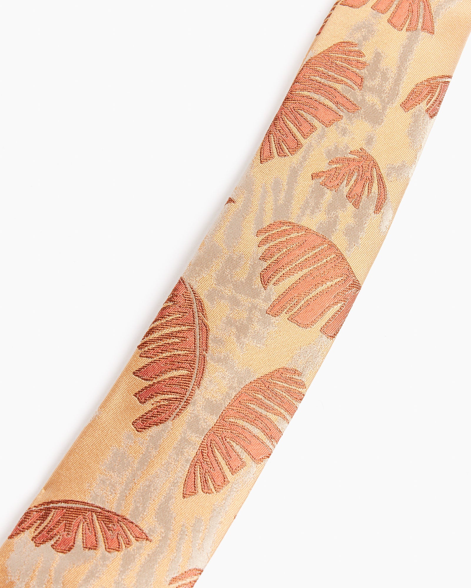 Jacquard Tie in Orange - Image 2