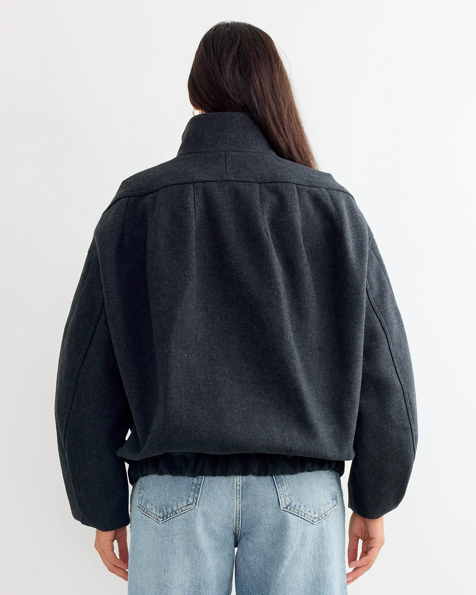 Loose Fit Jacket in Dark Grey - Image 3