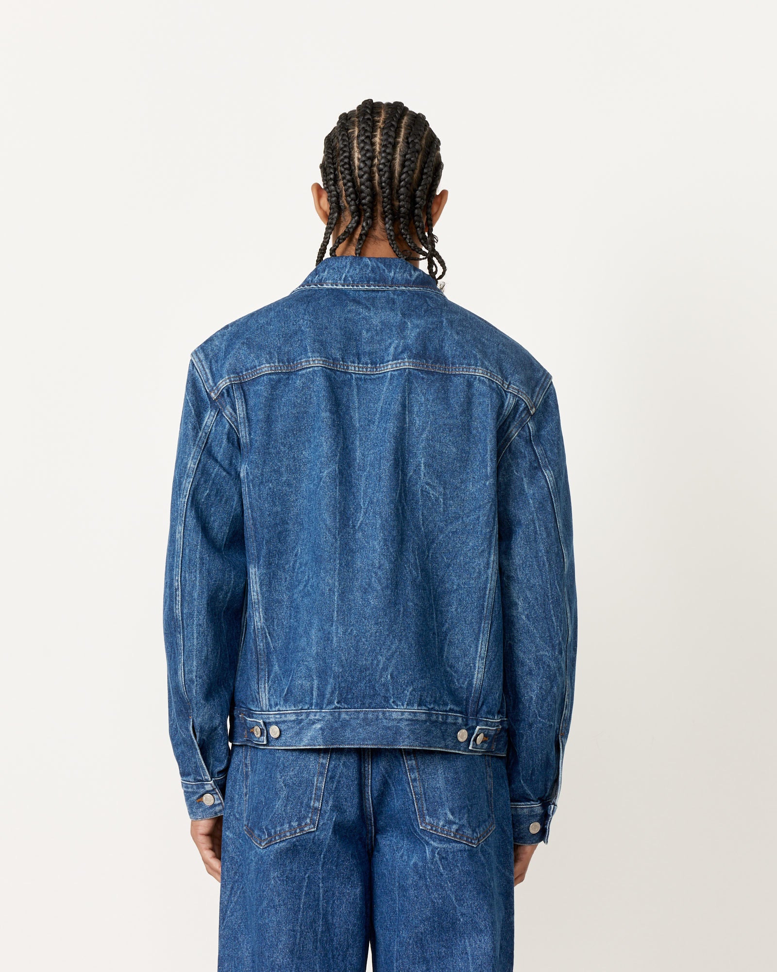 Vuskin Denim Jacket in Blue - Image 5