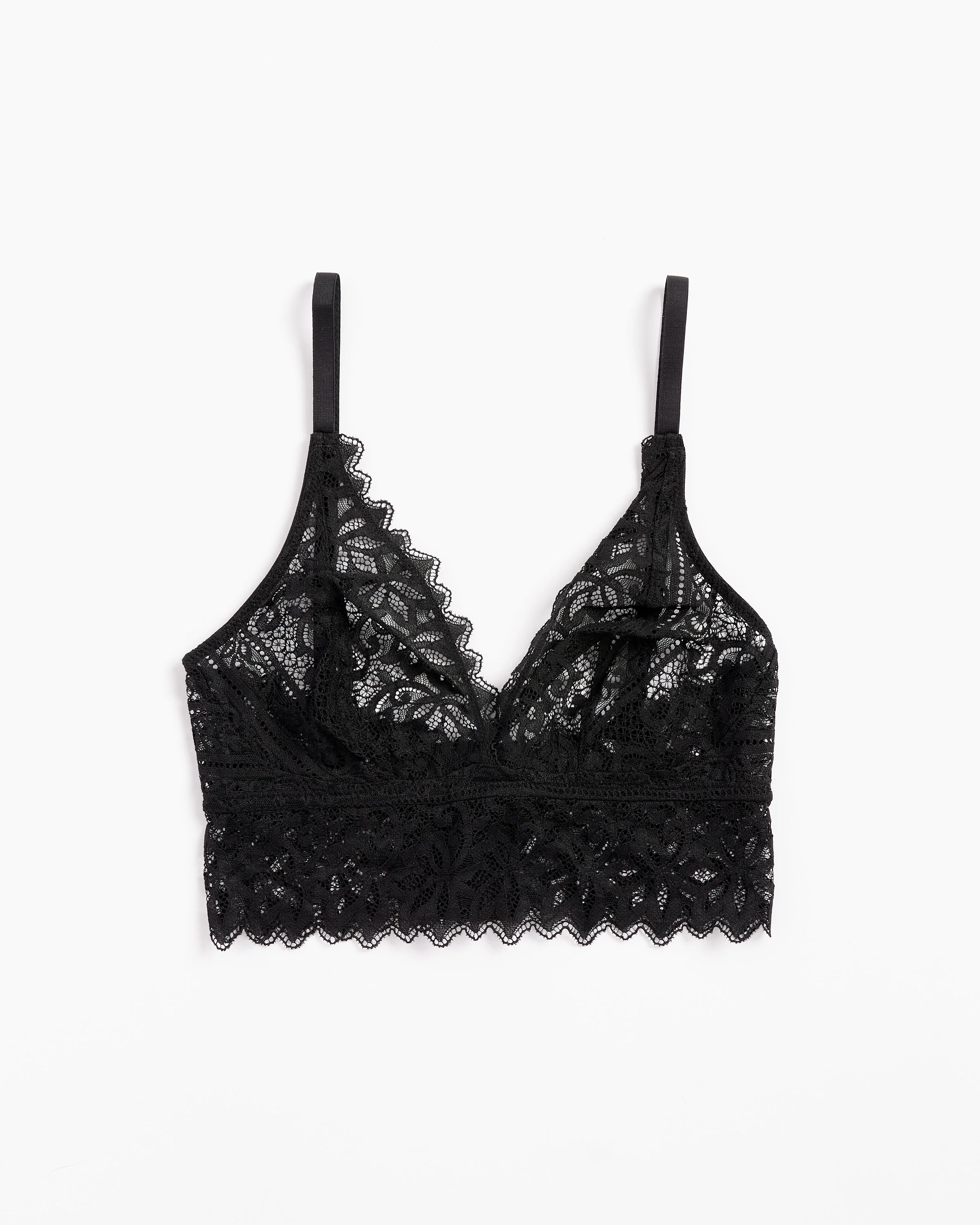Orient Soft Triangle Bra in Black