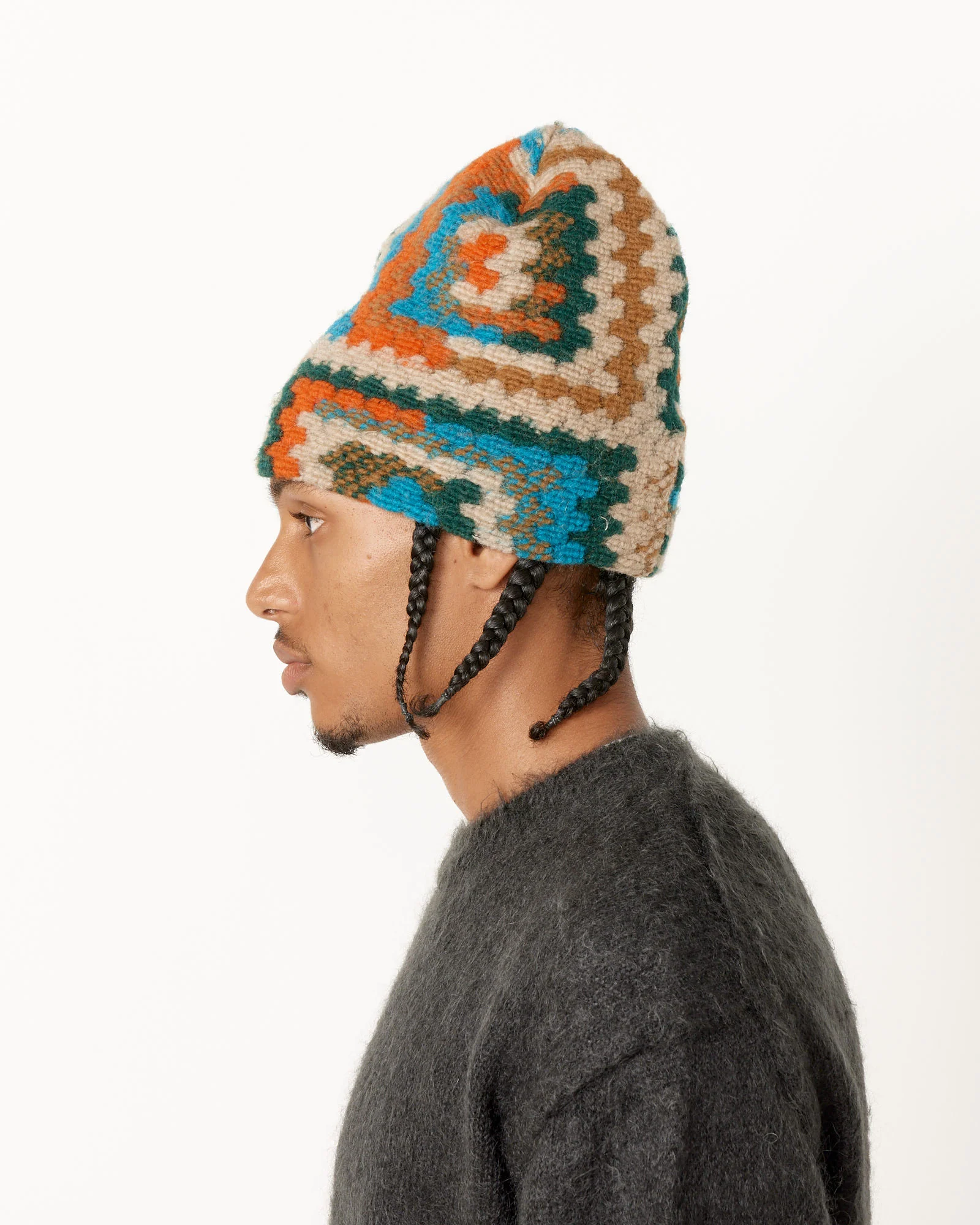Crochet Knit Beanie - Image 2