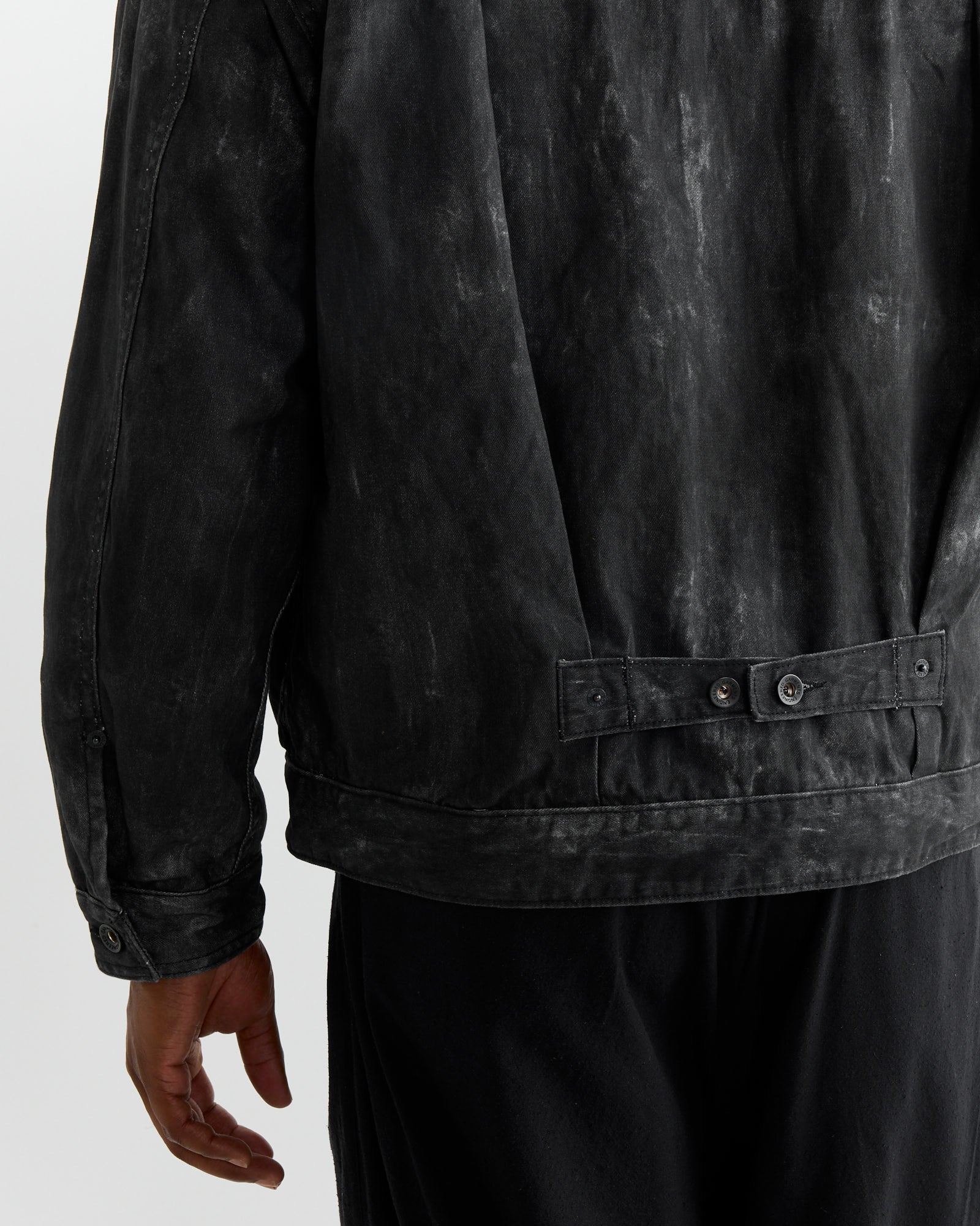 Trucker Jacket in Black - Image 4