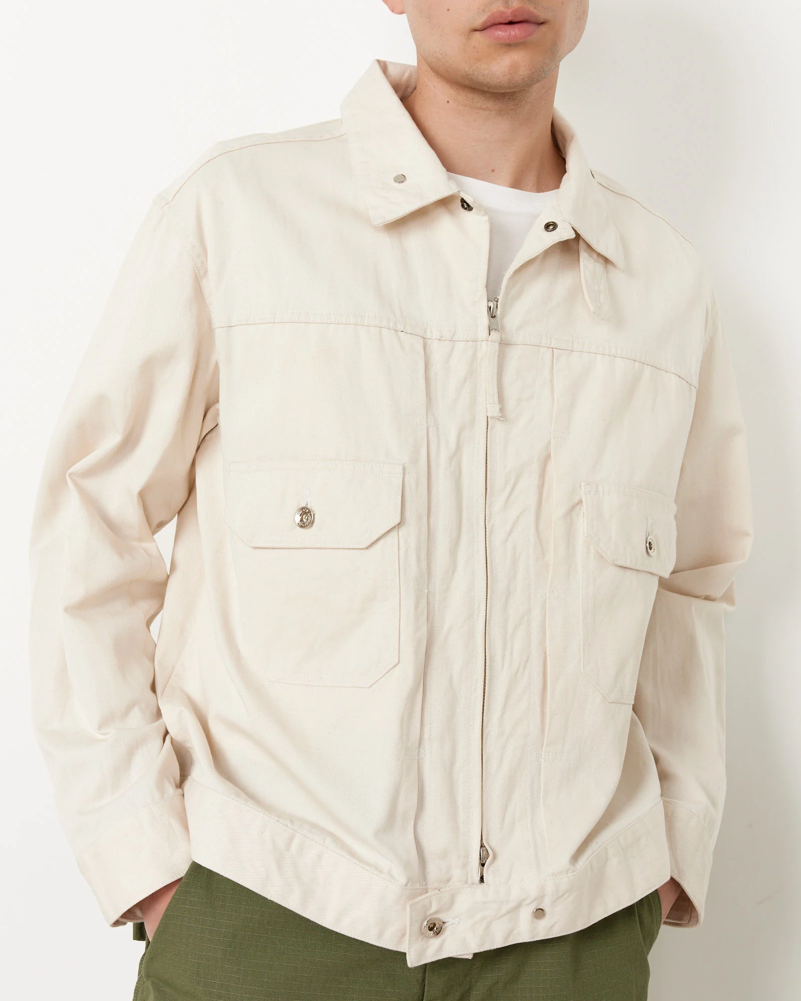 Trucker Jacket in Natural - Image 5