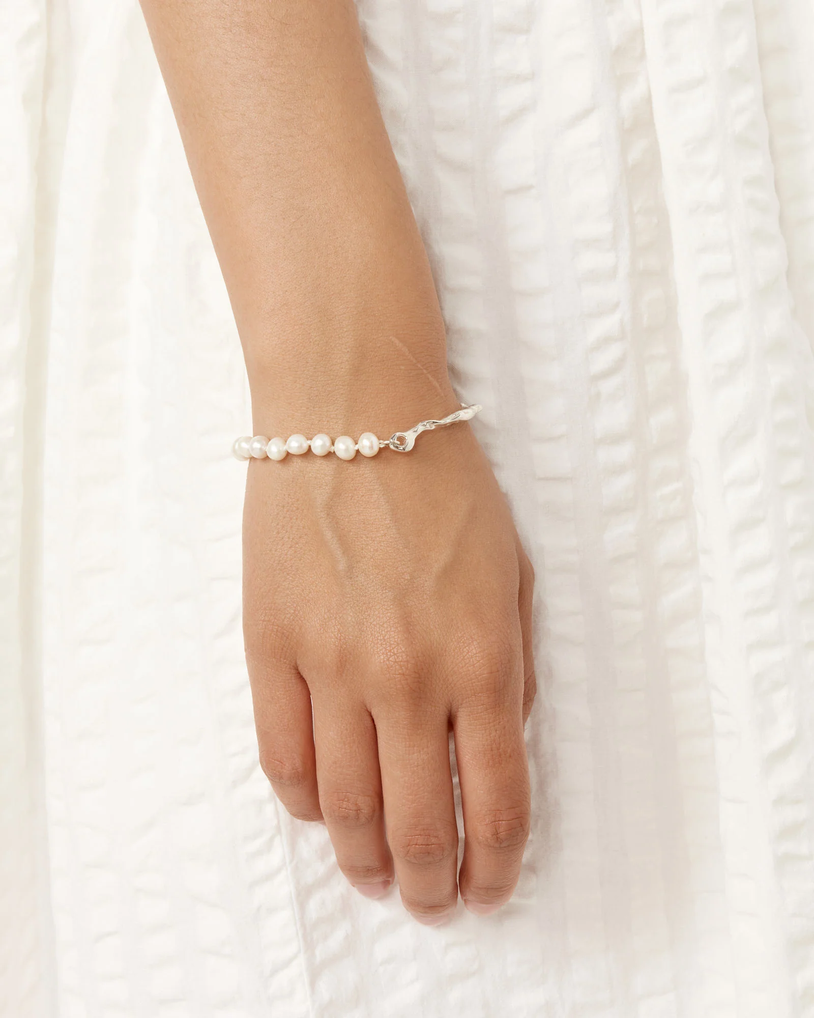 Drip Perla Bracelet in Sterling Silver - Image 2