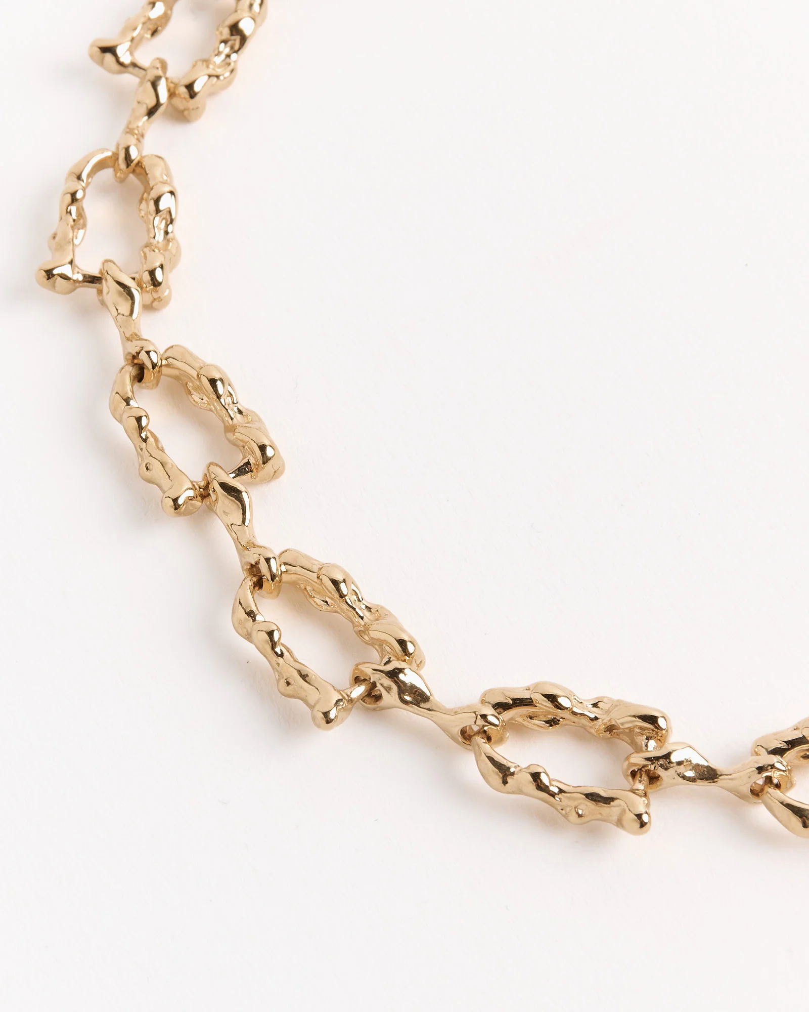 Lava Link Necklace in Gold Plated Bronze - Image 3