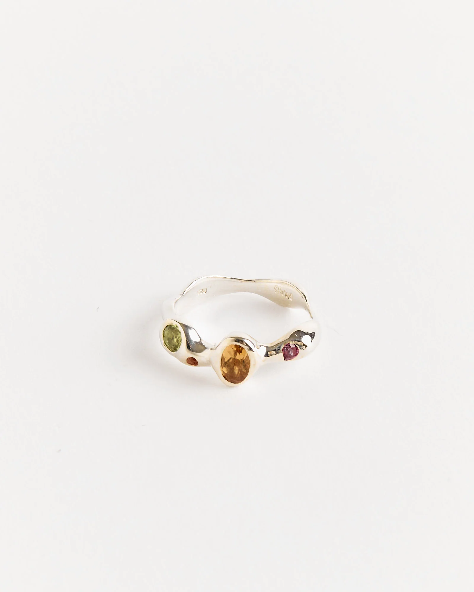Reina Ring in Sterling Silver/Mixed Gems