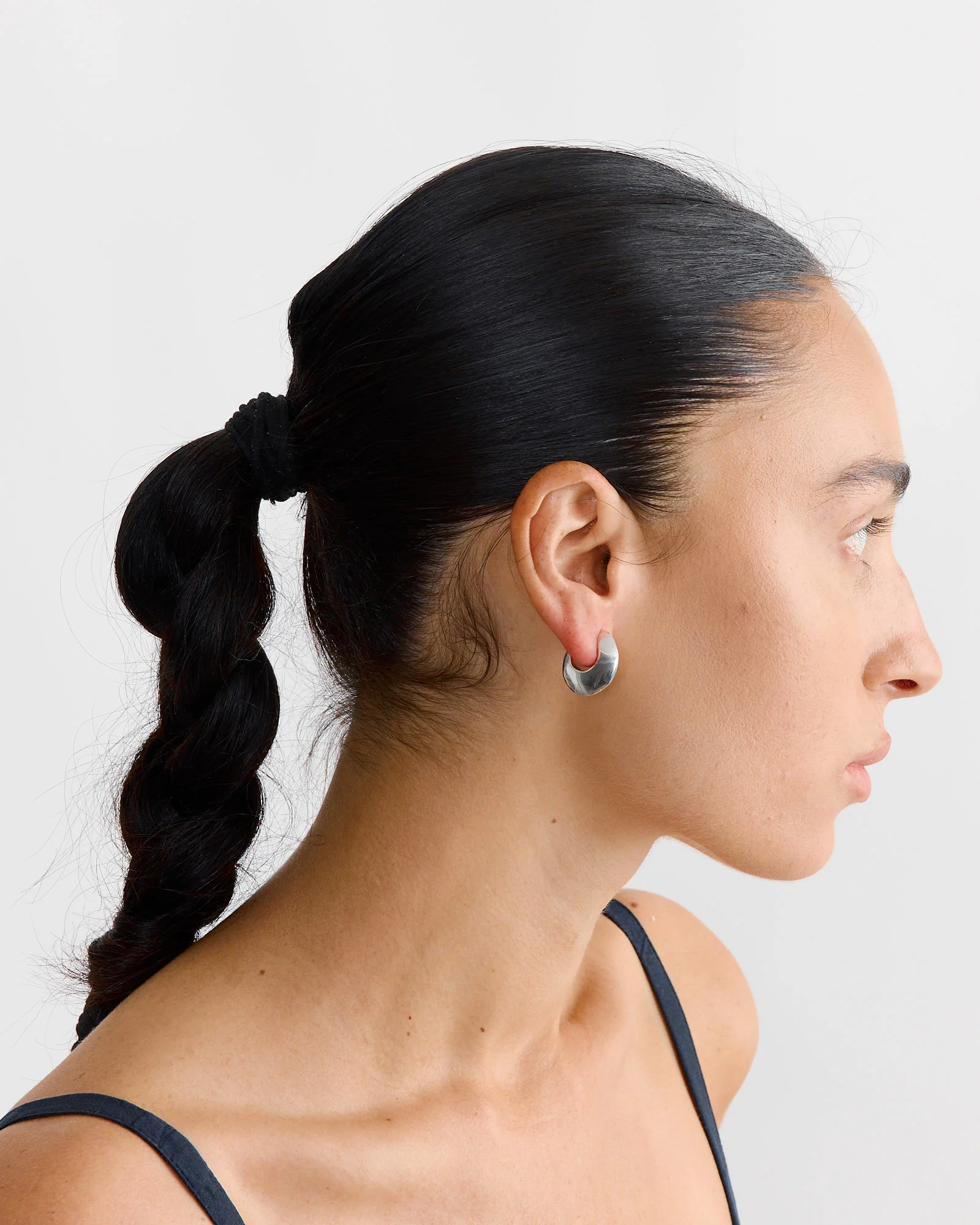Saucer Hoops in Sterling Silver - Image 2