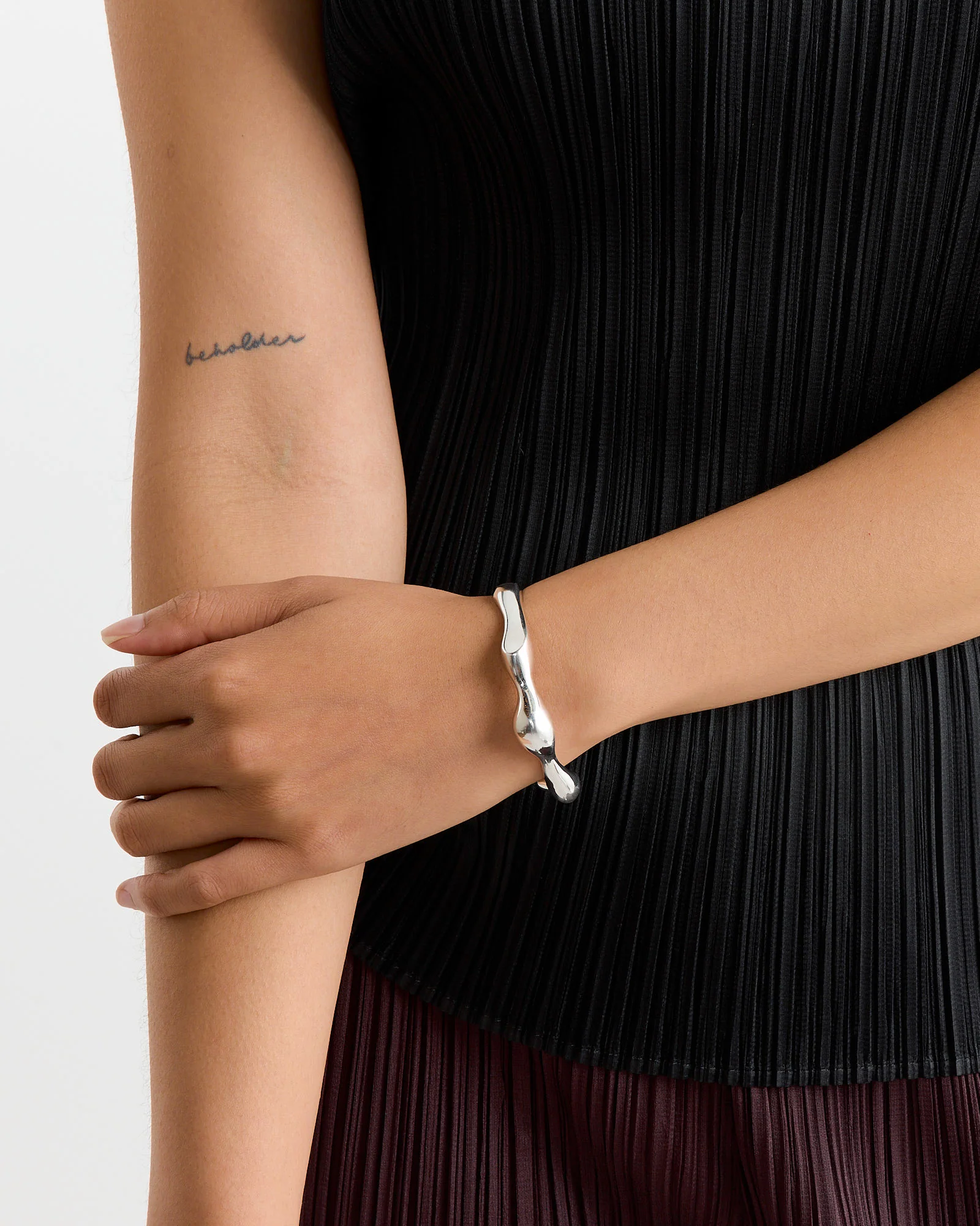 Small Brancusi Cuff in Sterling Silver - Image 2