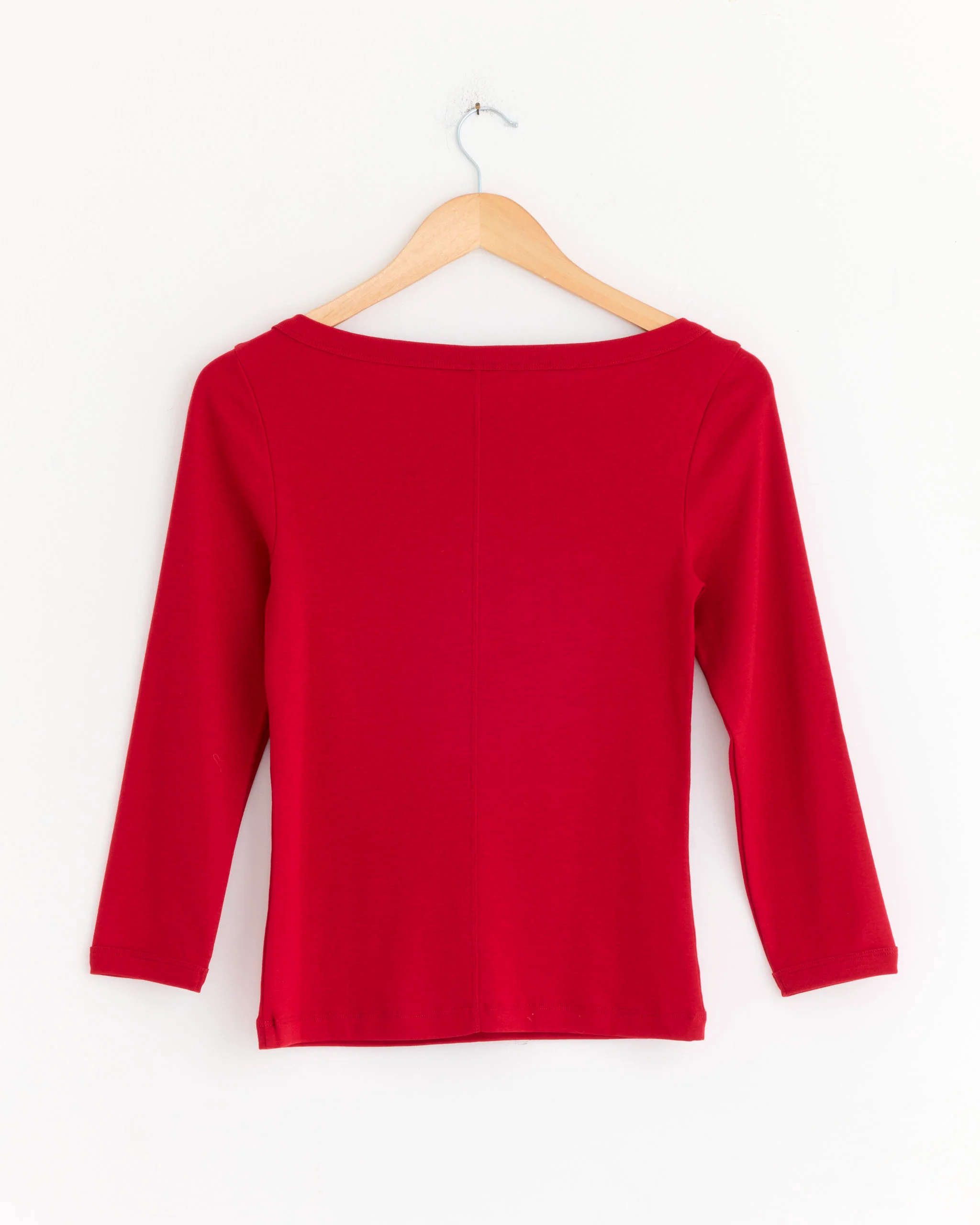 Steffi Long Sleeve Tee in Red - Image 3