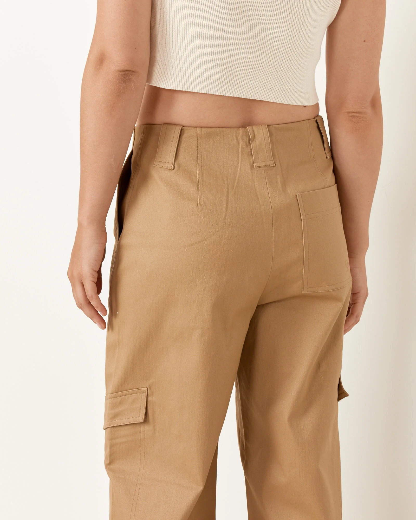 Herringbone Mid Waist Pant in Tiger's Eye - Image 6