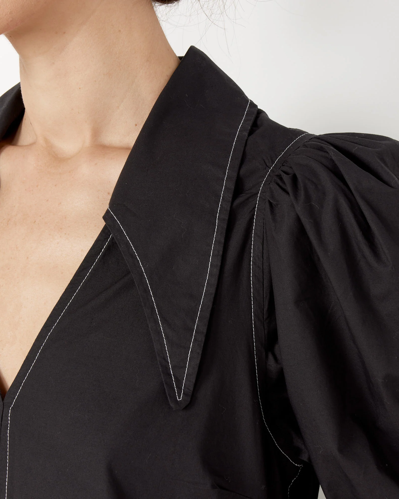 V-Neck Maxi Dress in Black - Image 5