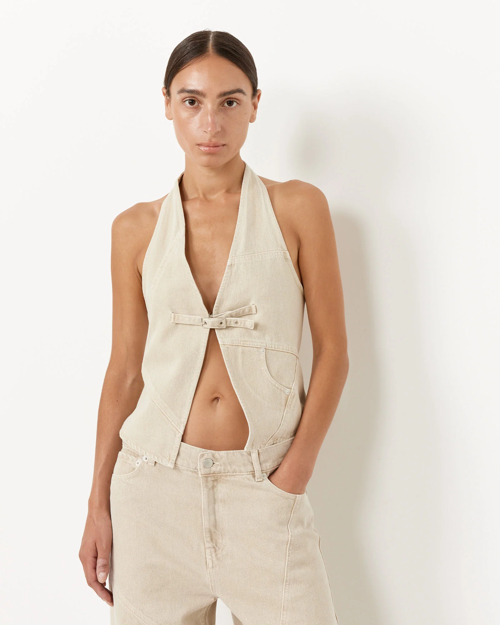 Beverly Vest in Wood Ash - Image 4
