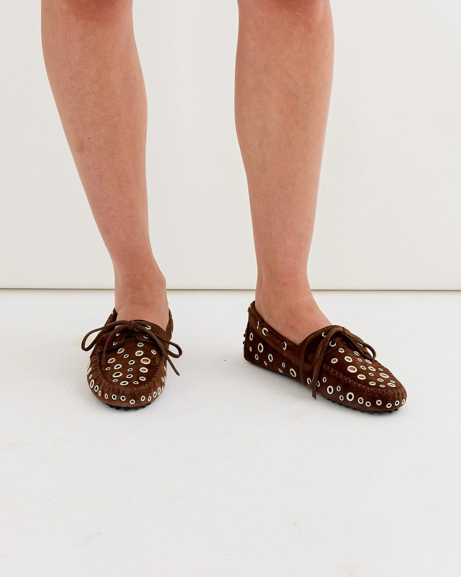 Car Eyelets Shoes in Brown - Image 2