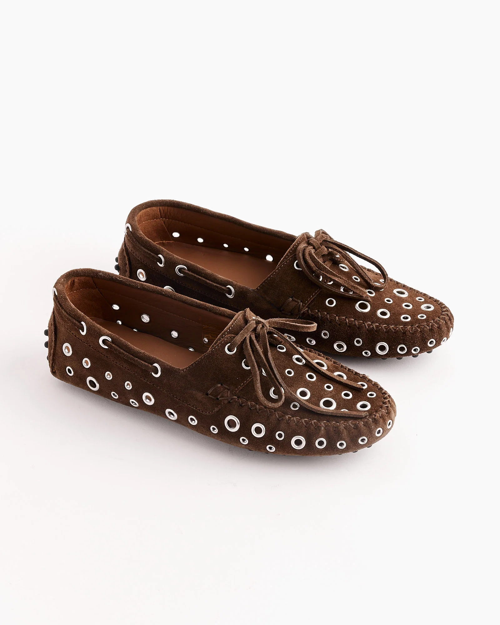 Car Eyelets Shoes in Brown - Image 3