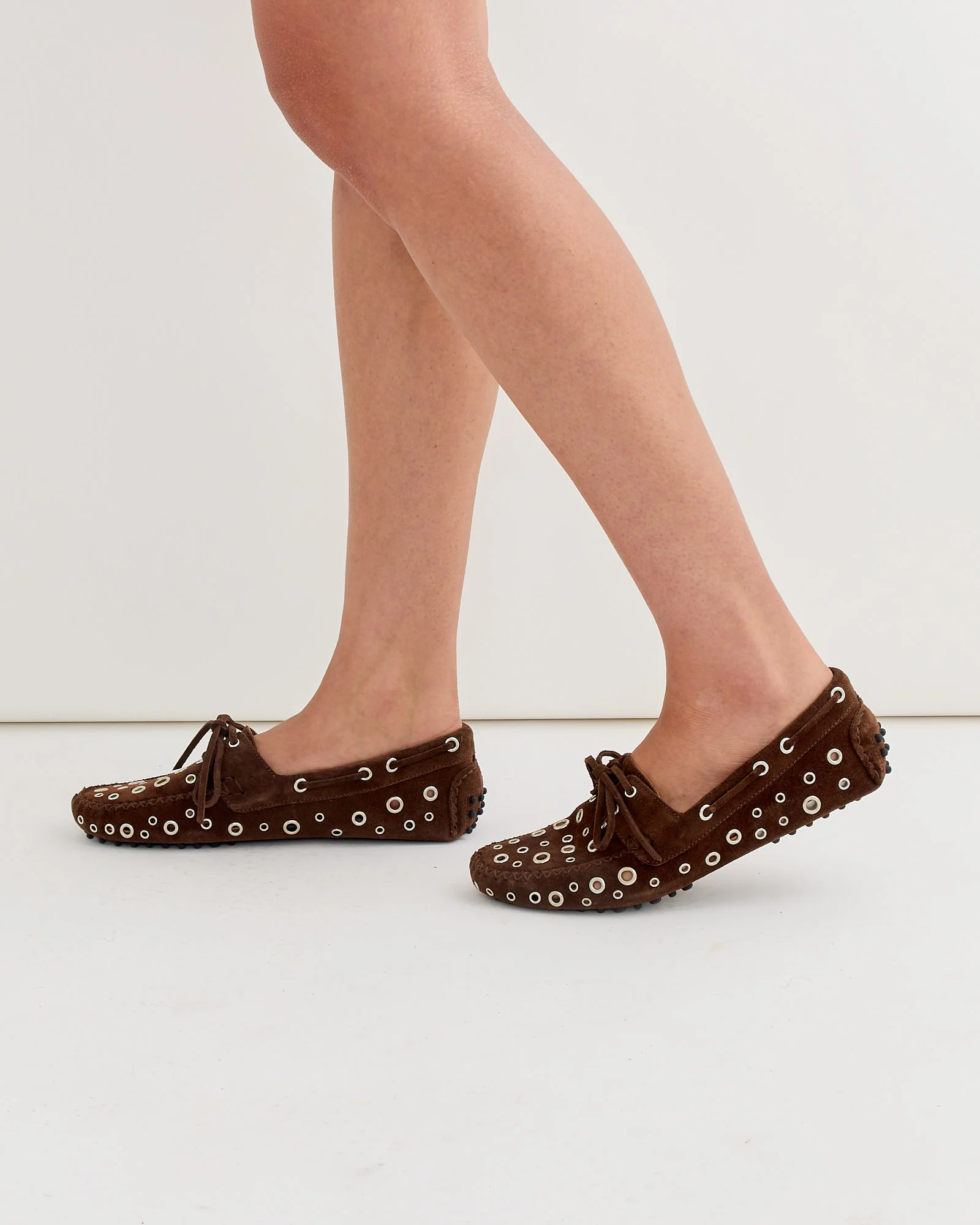 Car Eyelets Shoes in Brown - Image 4