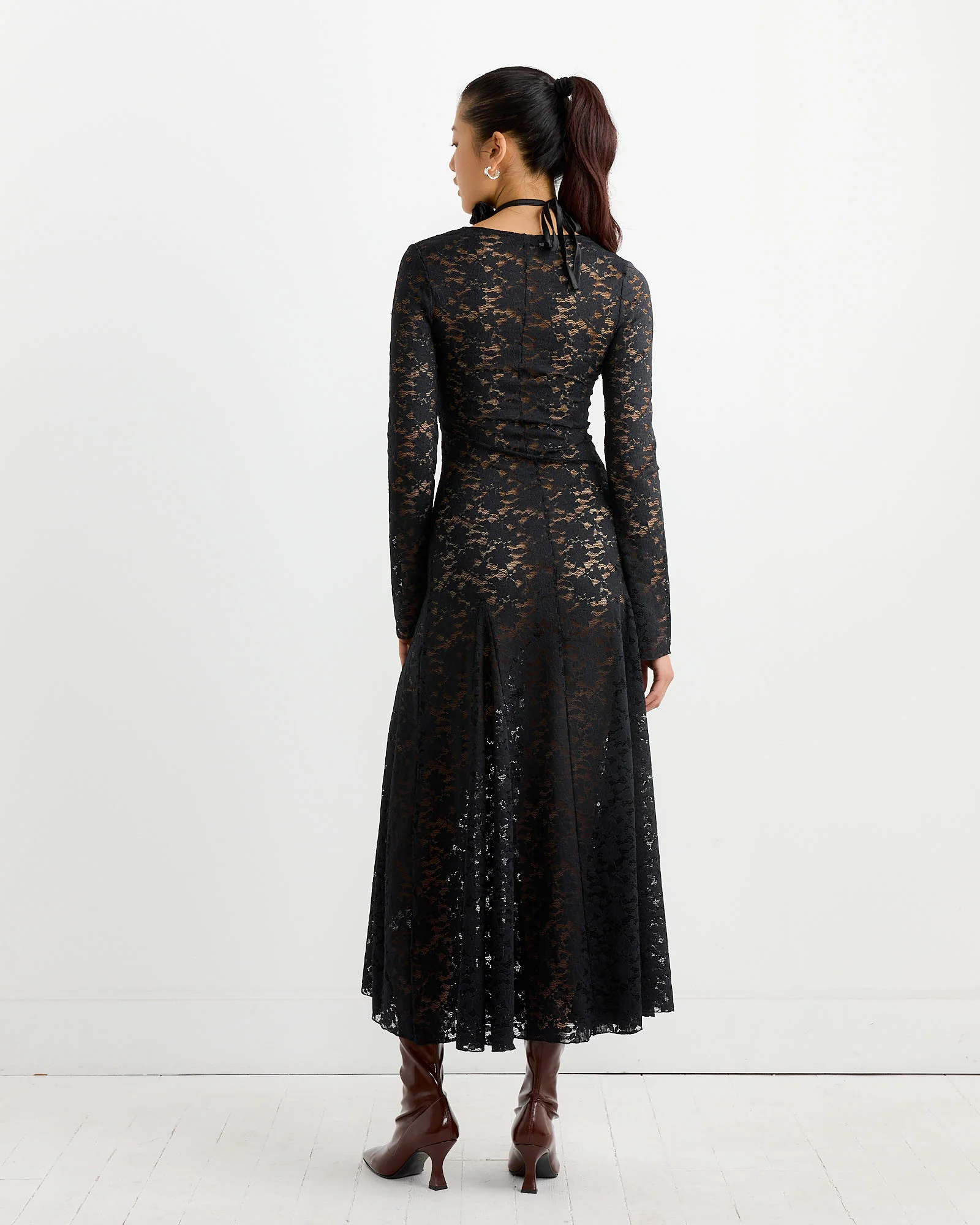 Tess Dress in Black - Image 5
