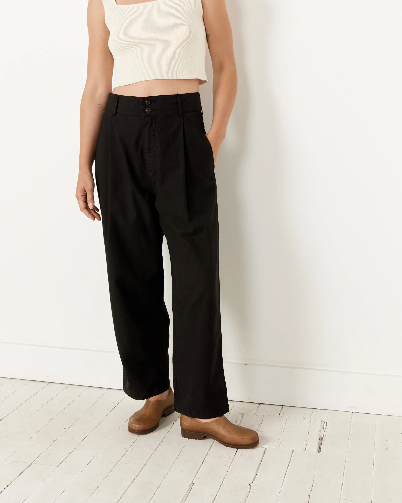 British Worker Pant in Black - Image 2