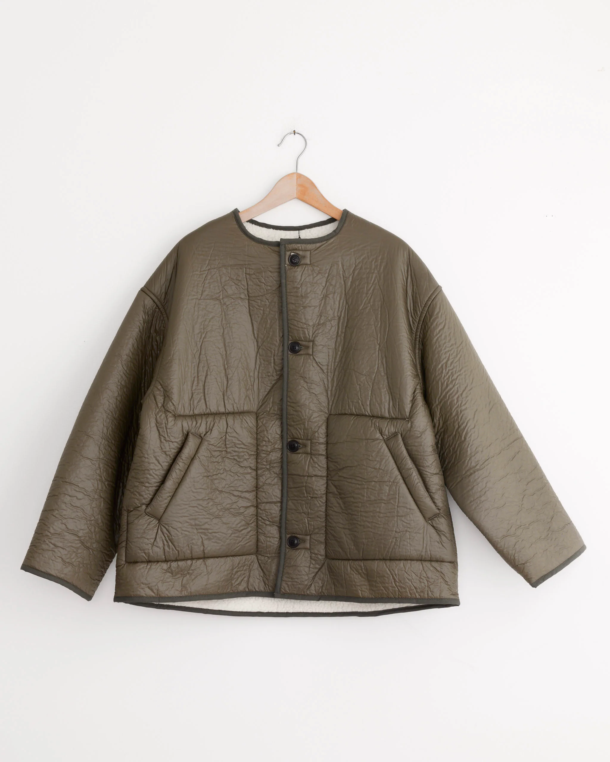 Solar Jacket in Fossil/Off White