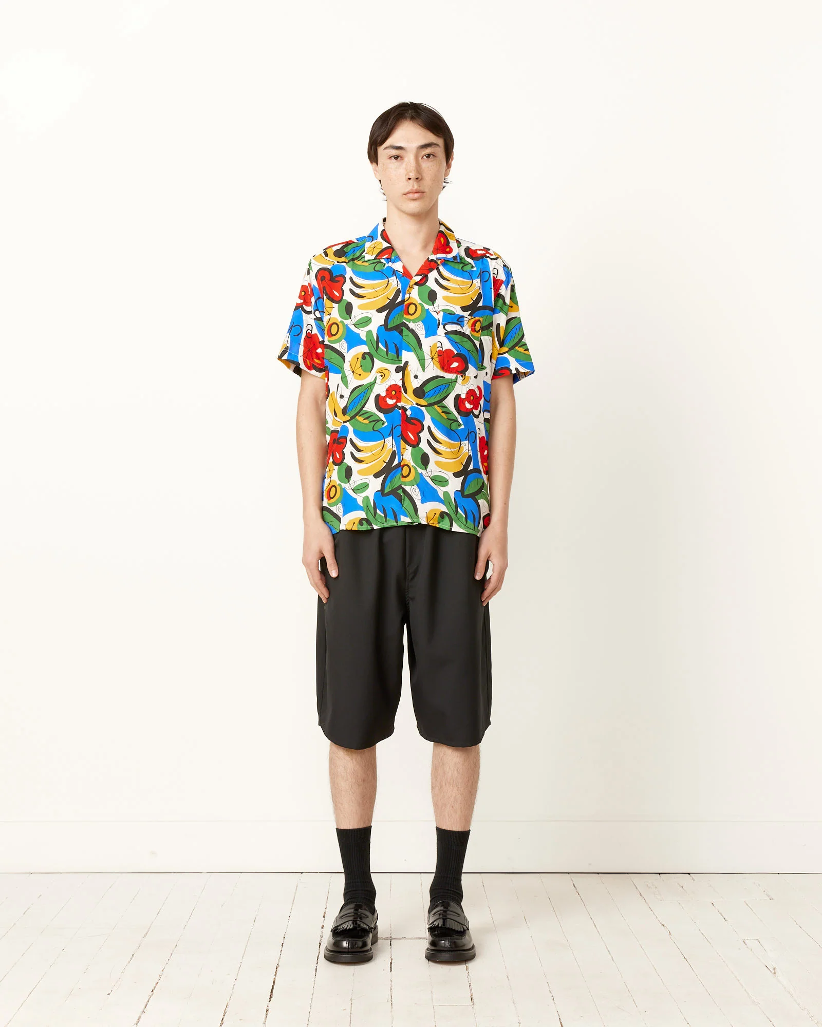 Short Sleeve Camp Shirt in Homage To Miro - Image 2