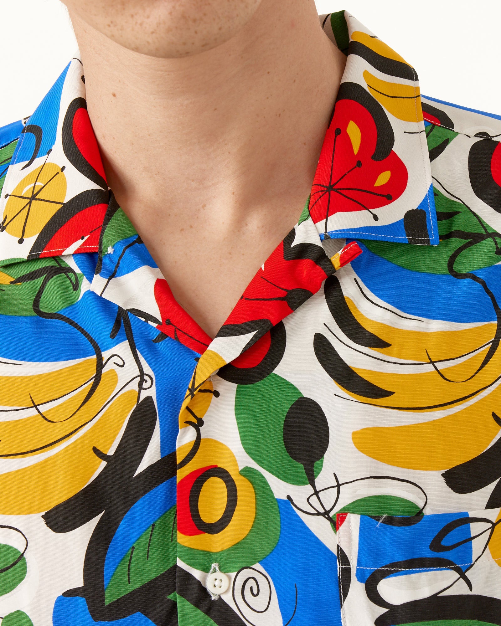 Short Sleeve Camp Shirt in Homage To Miro - Image 4