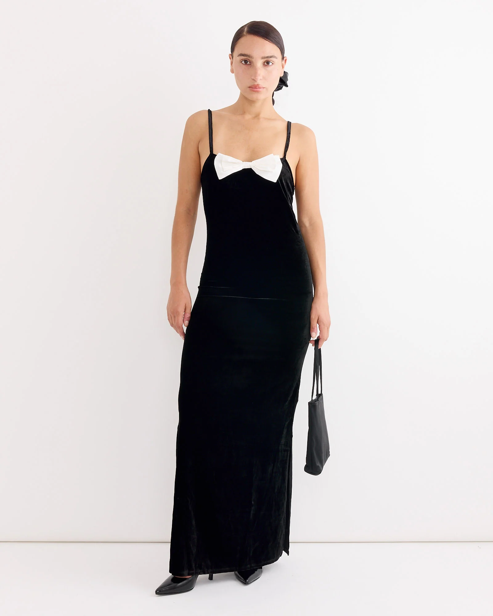 Antoinette Dress in Black/Ivory