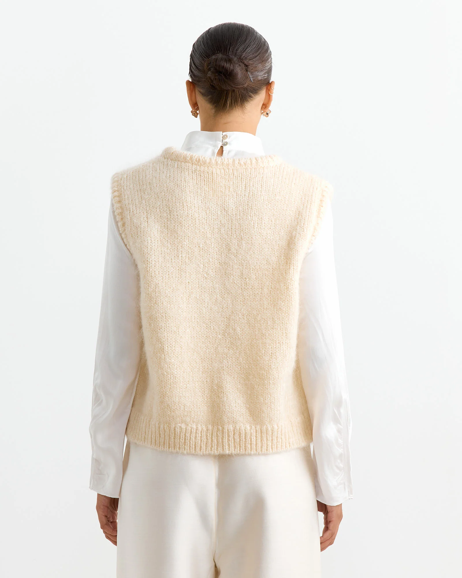 Billy Vest in Ivory - Image 5