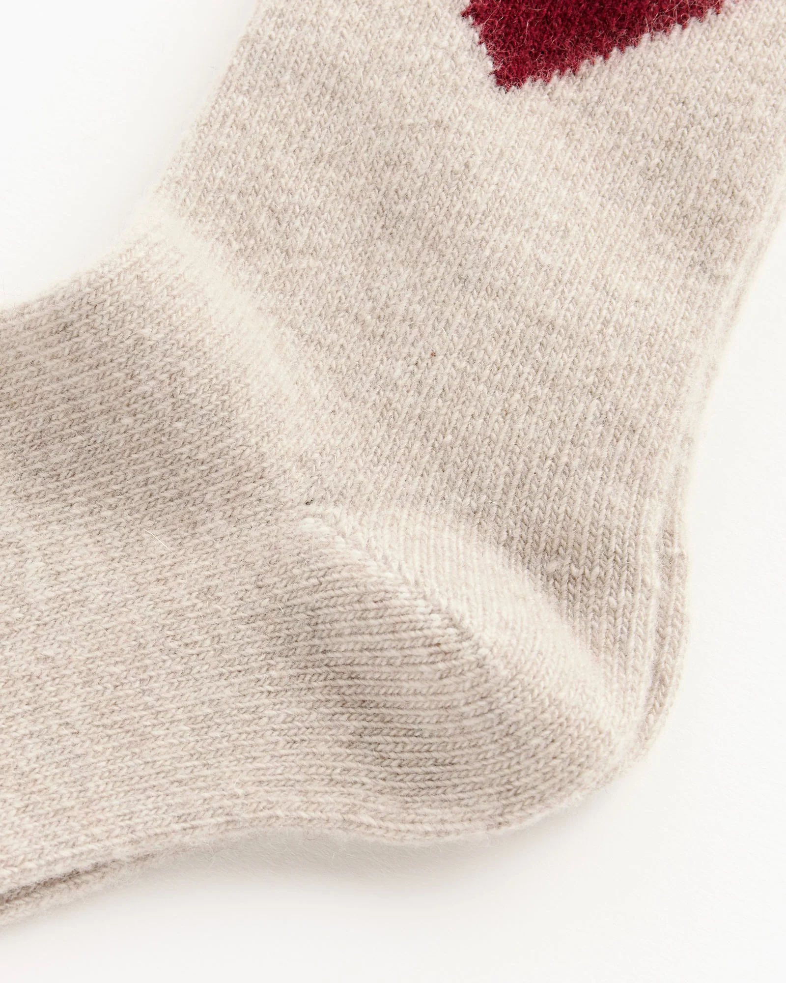 Love Cashmere Crew in Beige - Image 2