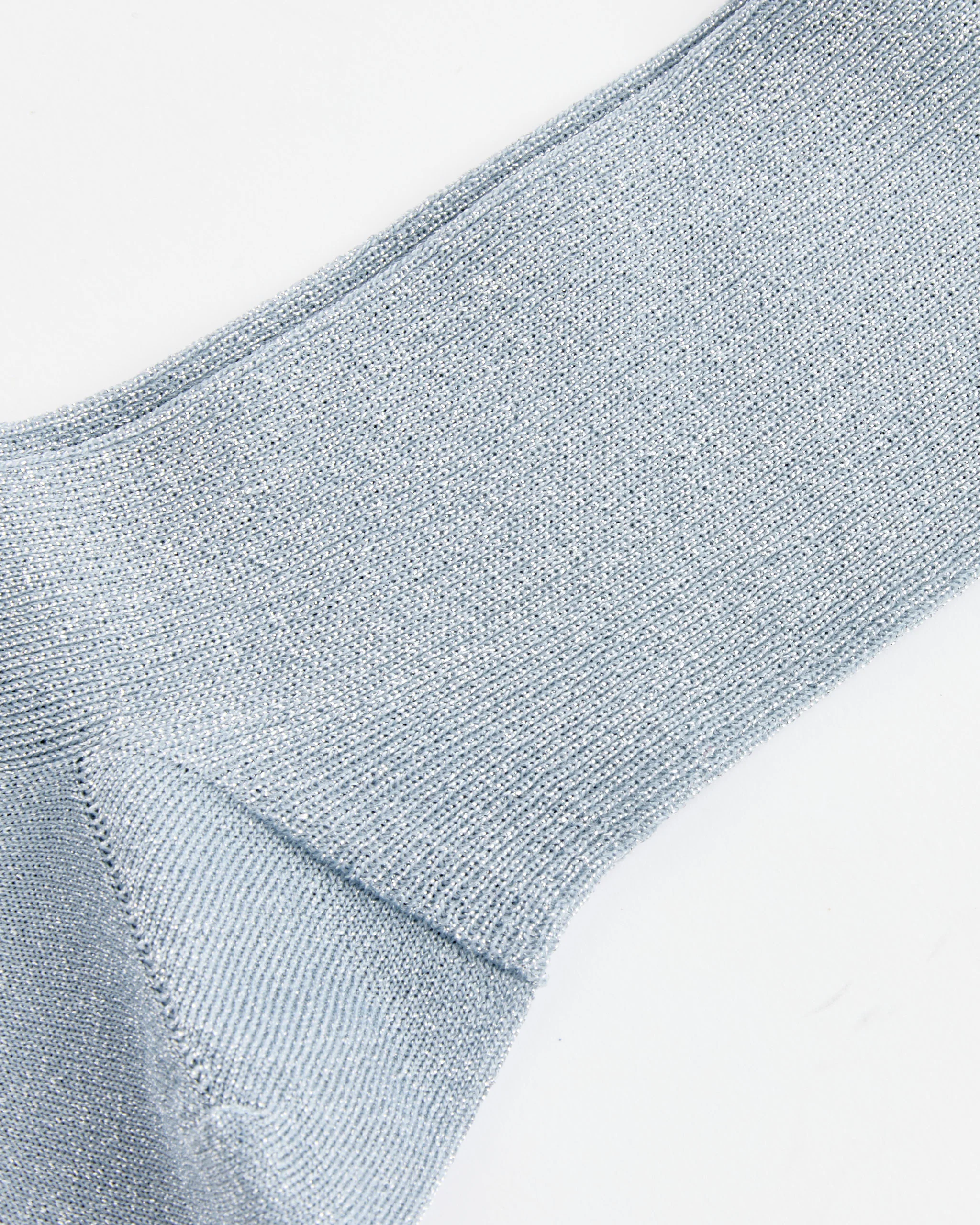 Lumiesta Lettuce Cuff Crew in Light Blue - Image 4