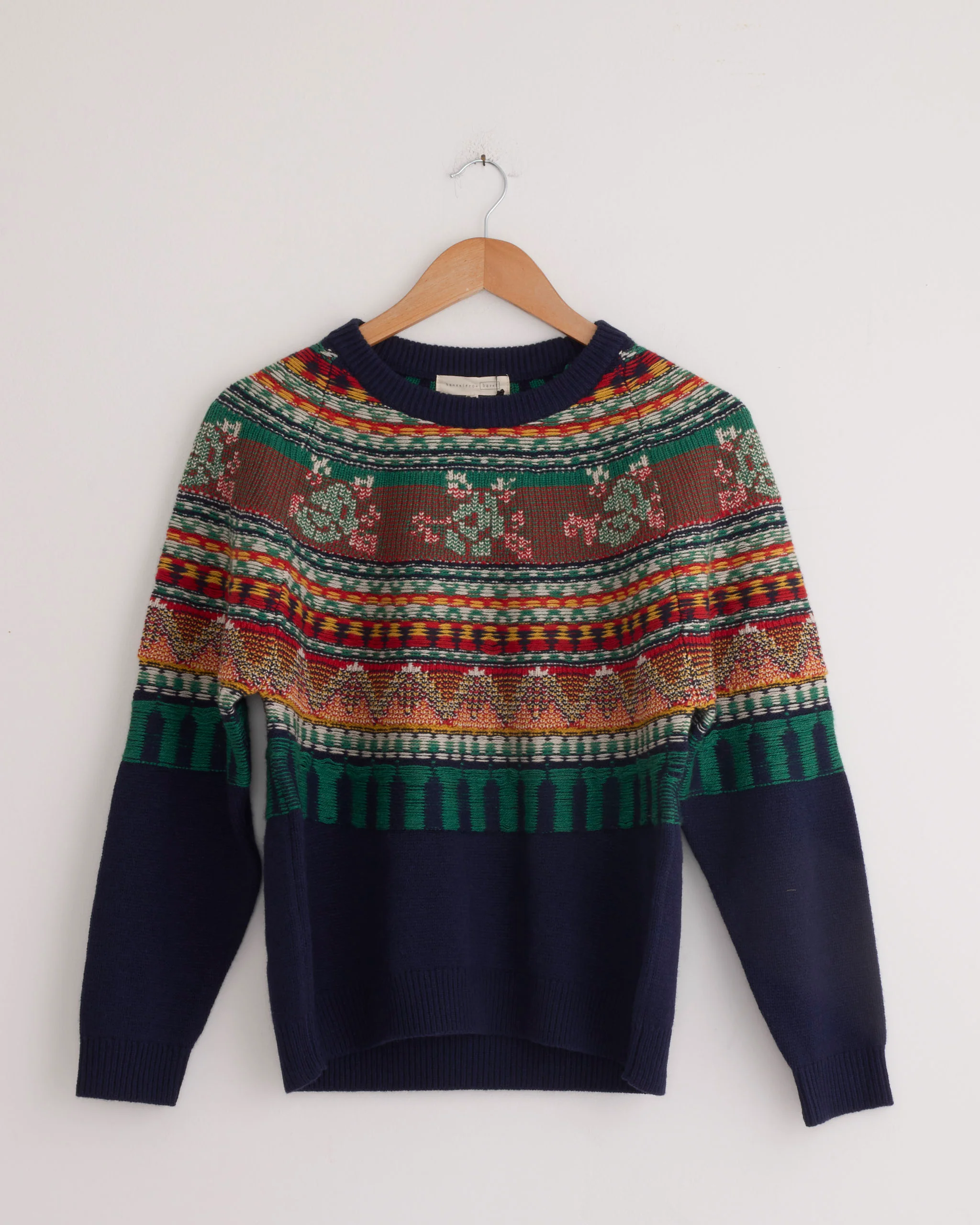 Mabel Fairisle Pullover in Navy