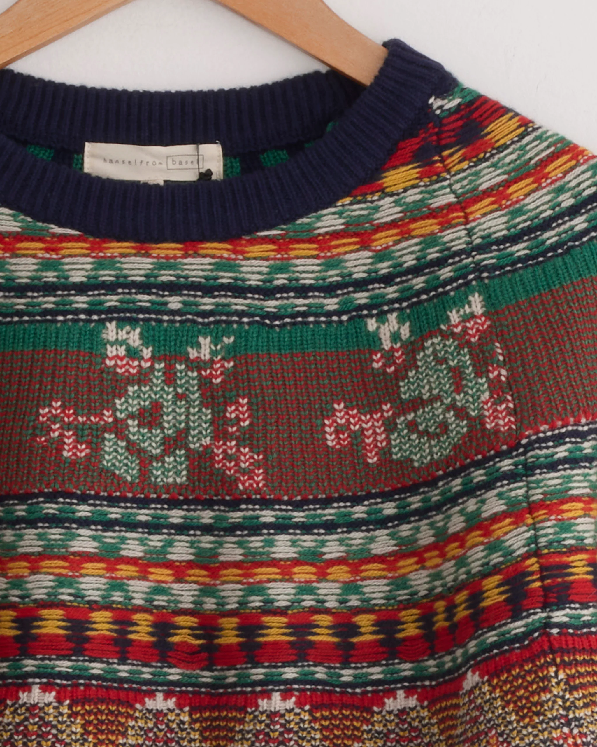 Mabel Fairisle Pullover in Navy - Image 2