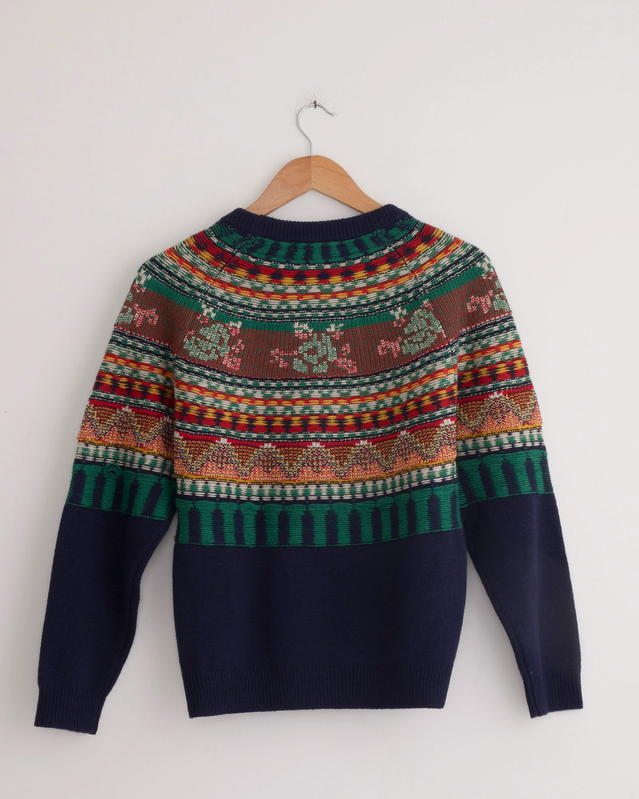 Mabel Fairisle Pullover in Navy - Image 3