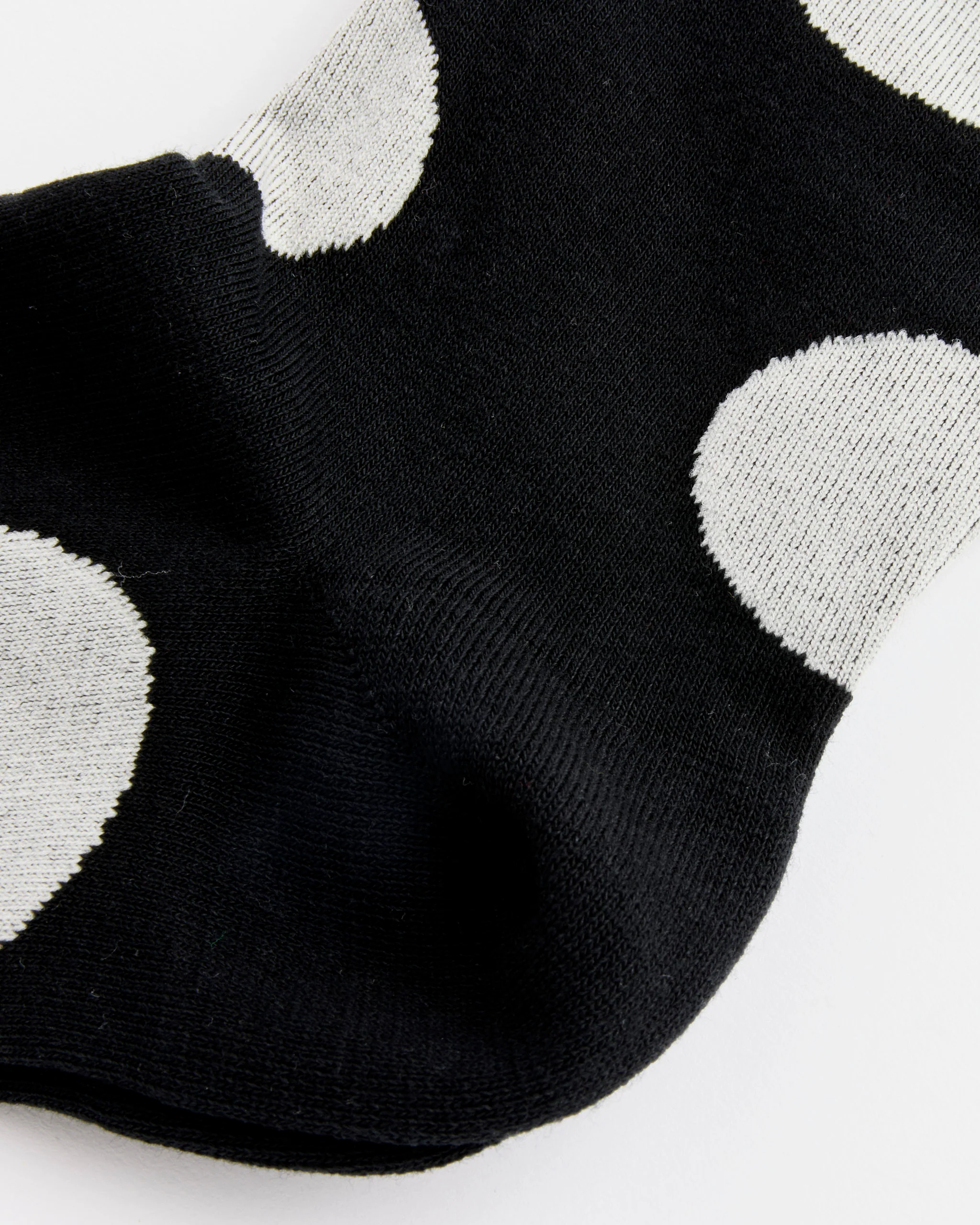 Rie Crew Socks in Black - Image 2
