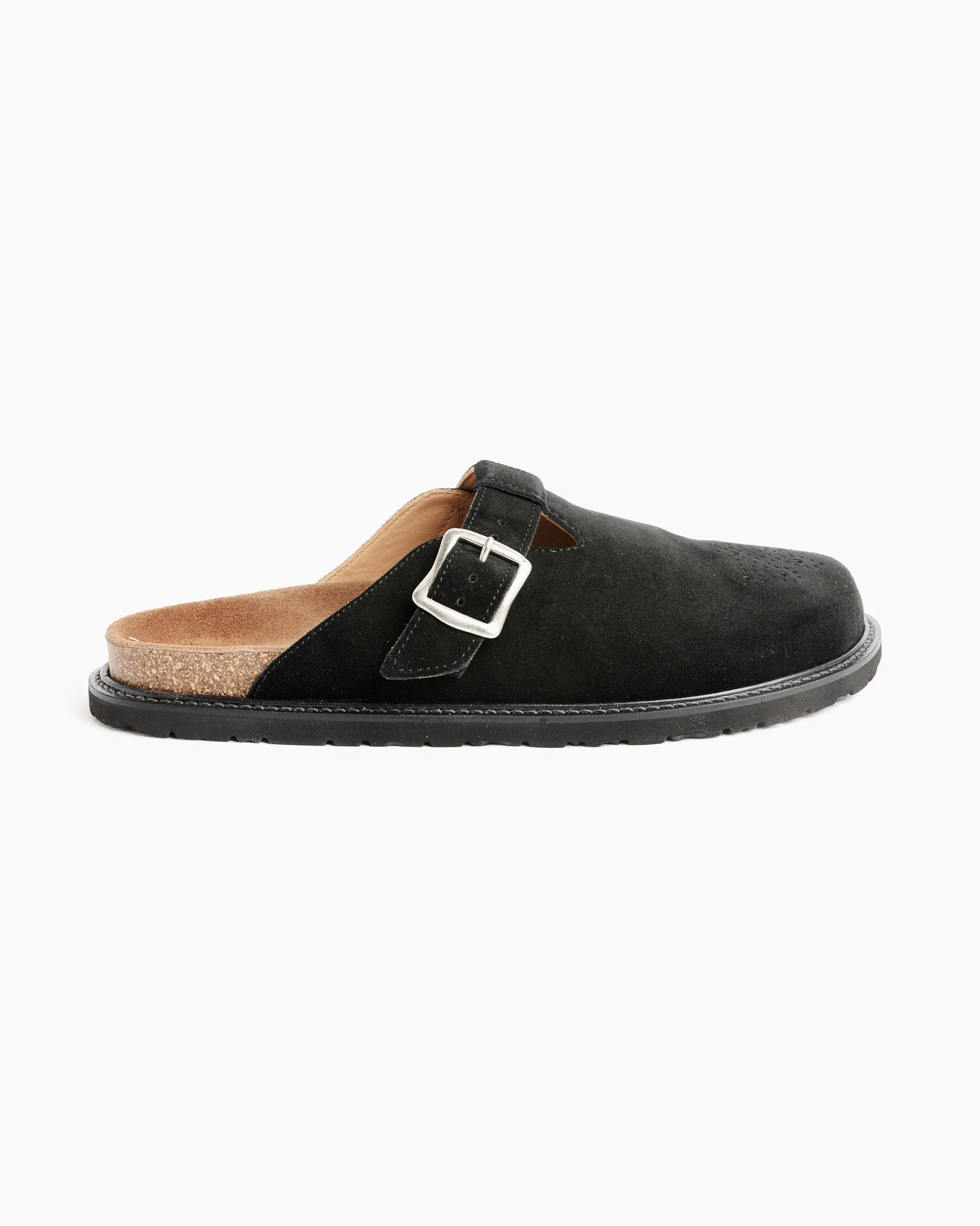 Buggs Suede Mule in Black