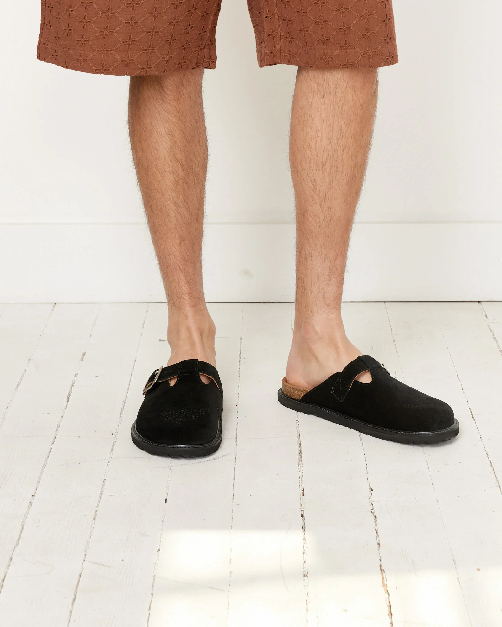 Buggs Suede Mule in Black - Image 2