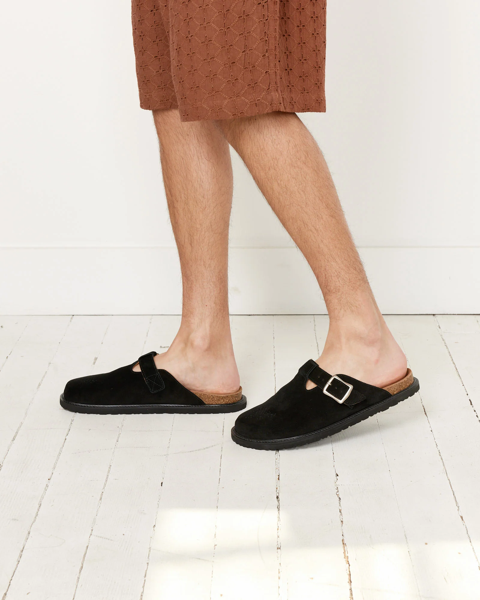 Buggs Suede Mule in Black - Image 4