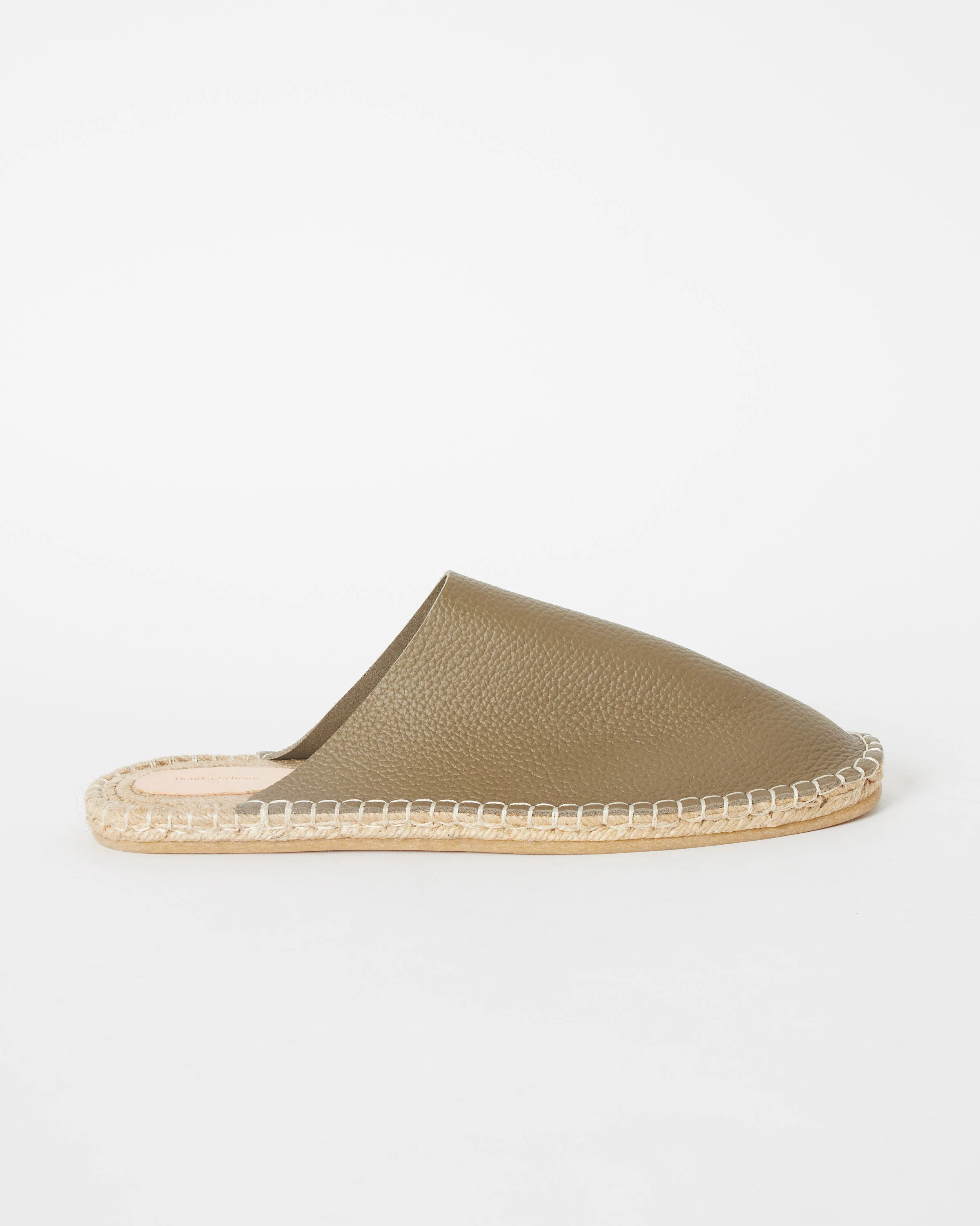 Grain Leather Jute Mule - Image 5