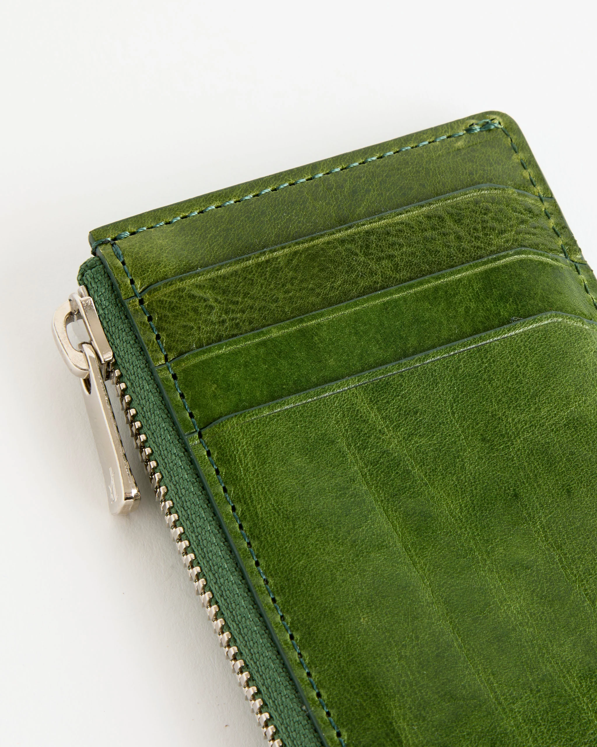 L Zip Wallet in Lime Green - Image 2