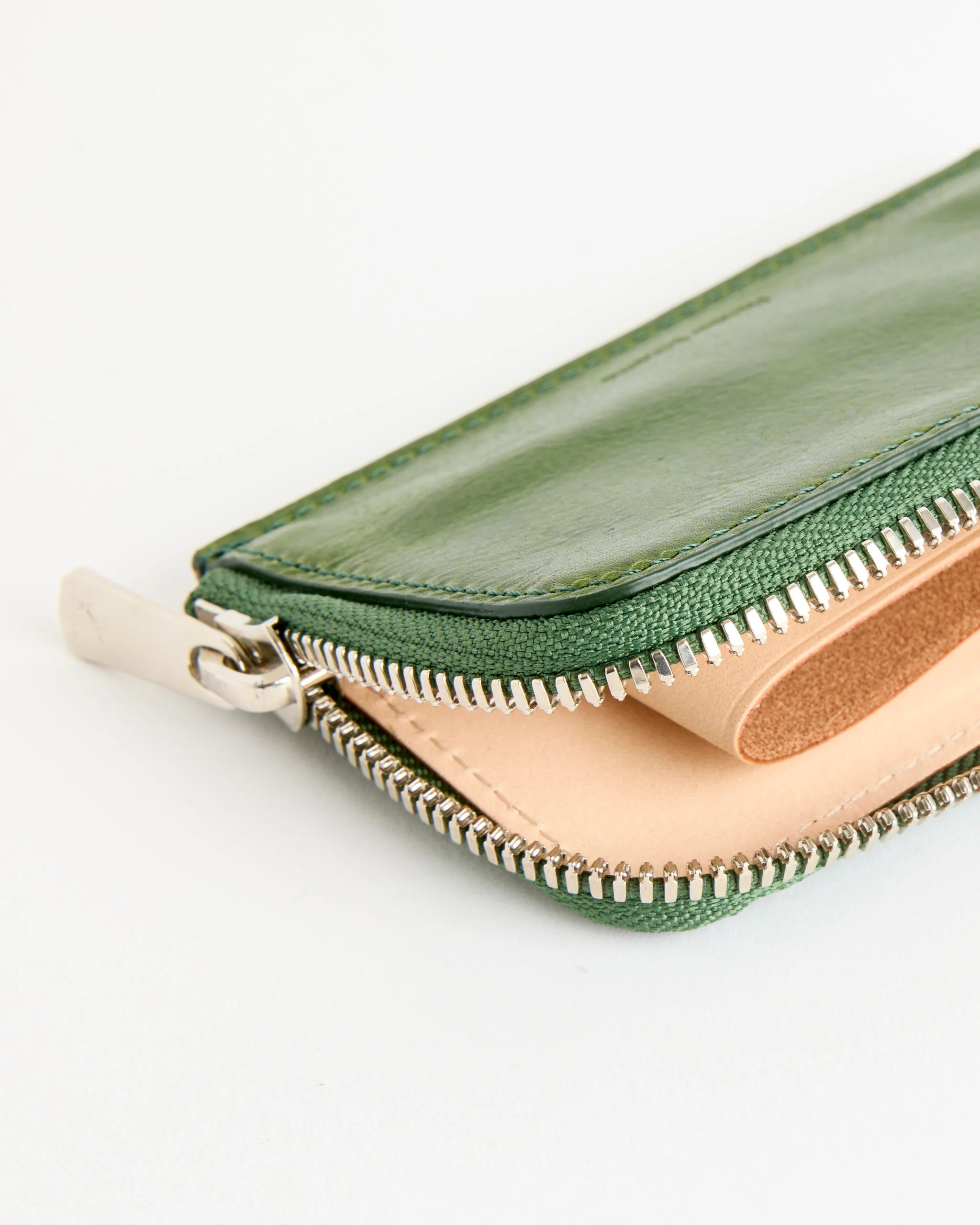 L Zip Wallet in Lime Green - Image 3