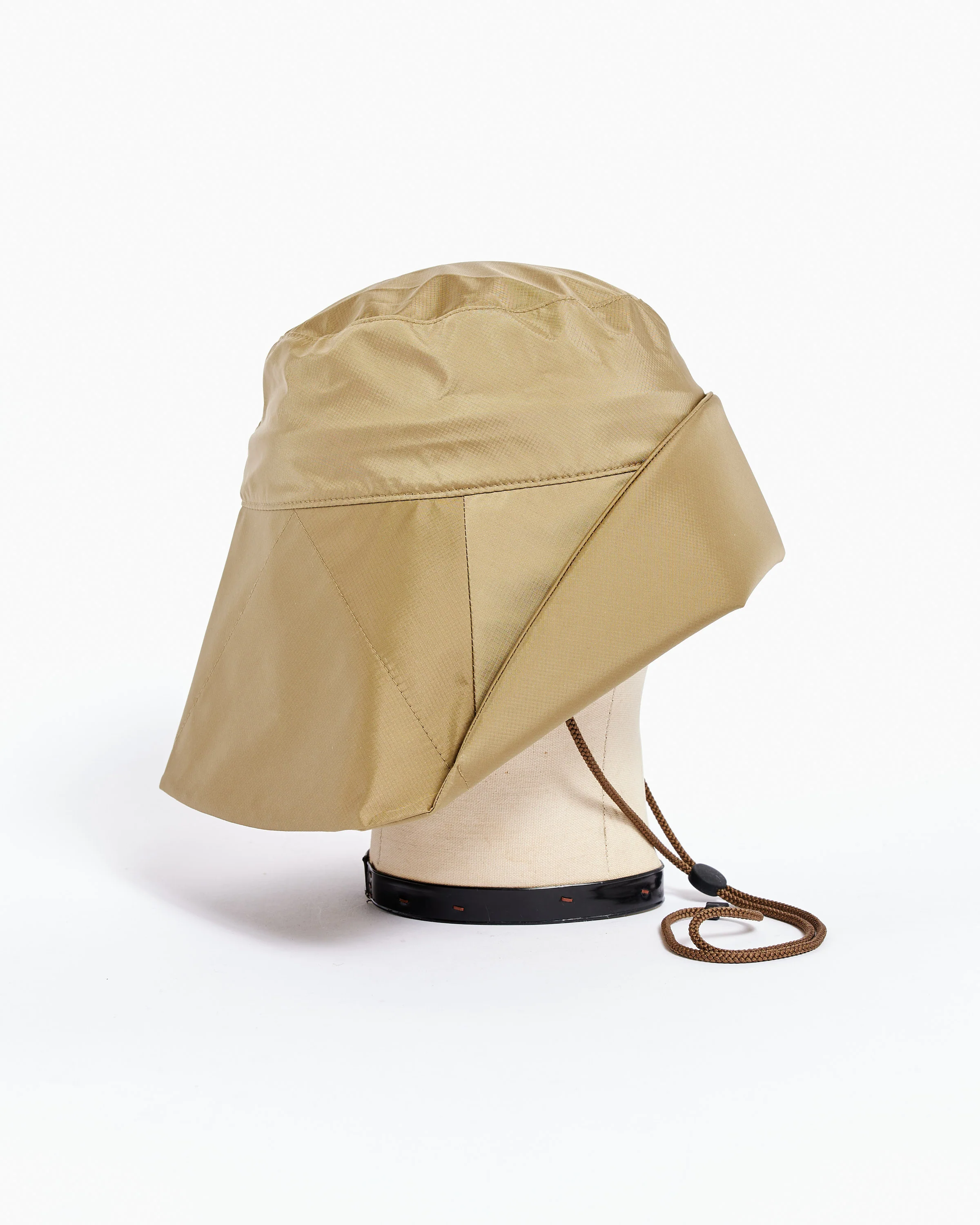 Nylon Sun Hat in Beige - Image 3