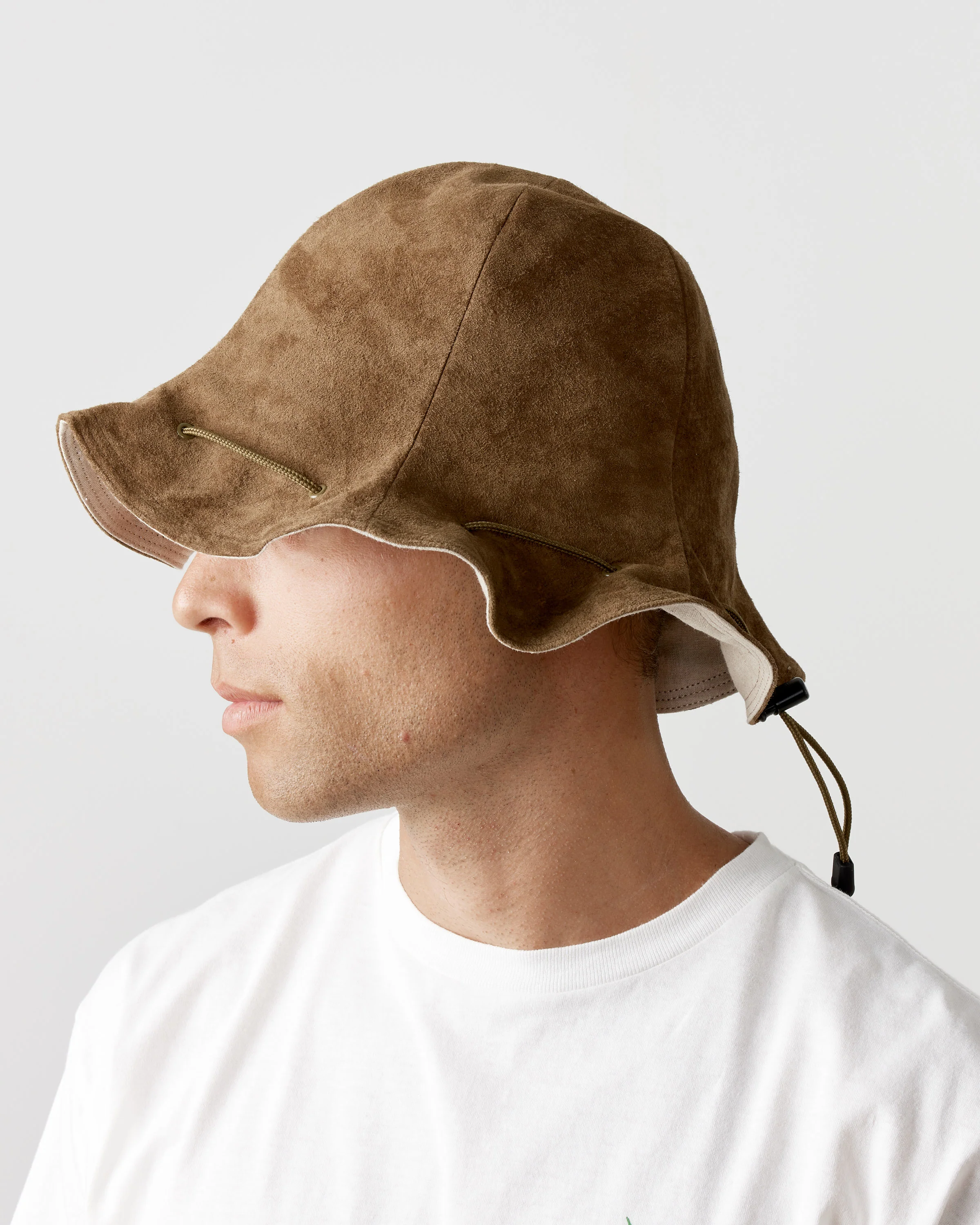 Pig Kinchaku Hat in Khaki Olive - Image 2