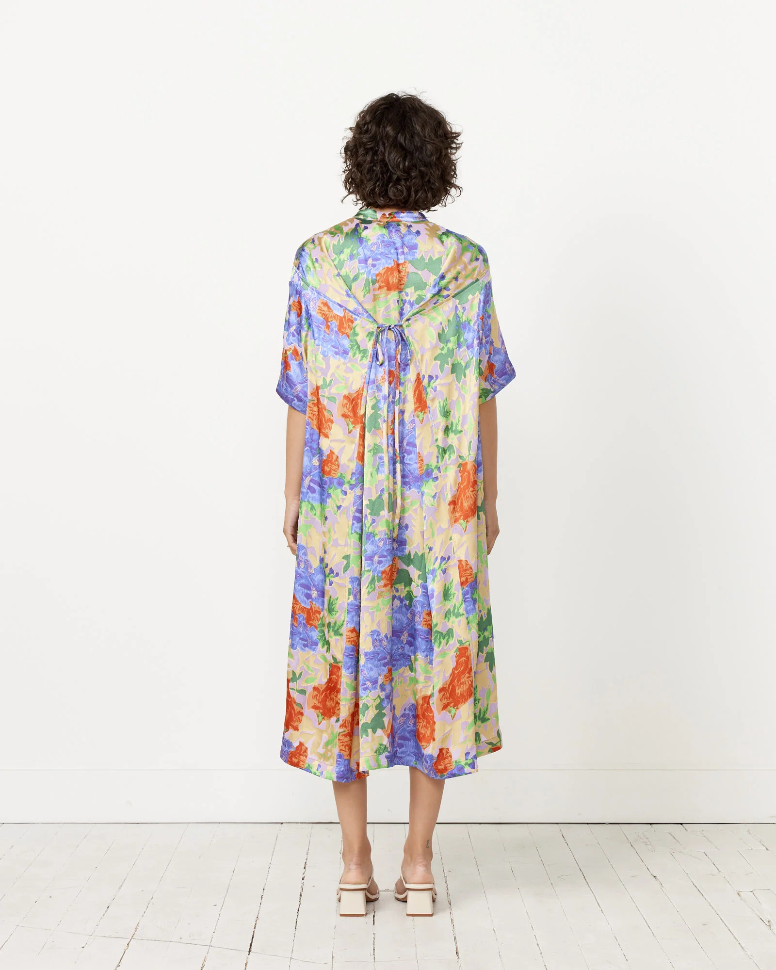 Bulkhead Dress in Multi Bird Flowers - Image 6