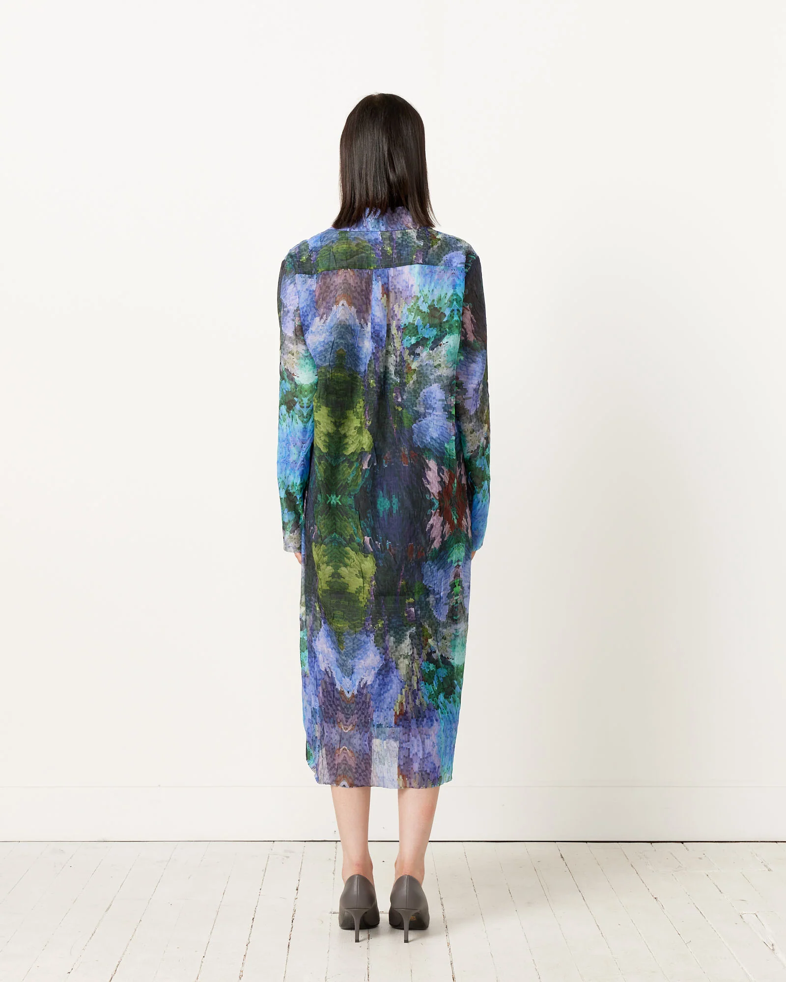 Chaos Pleat Shirt Dress - Image 5