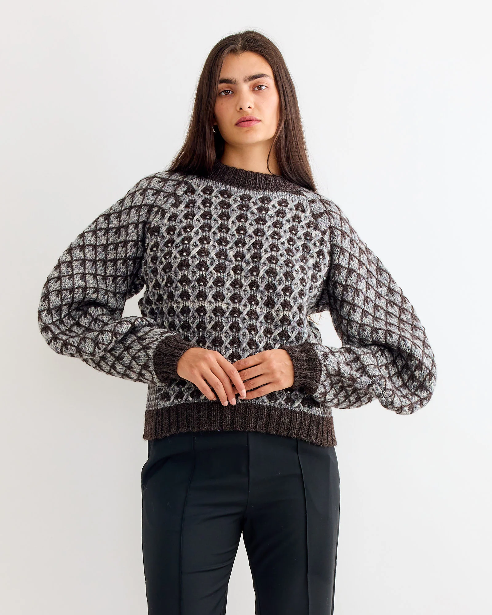 Kimchi Sweater in Brown Party