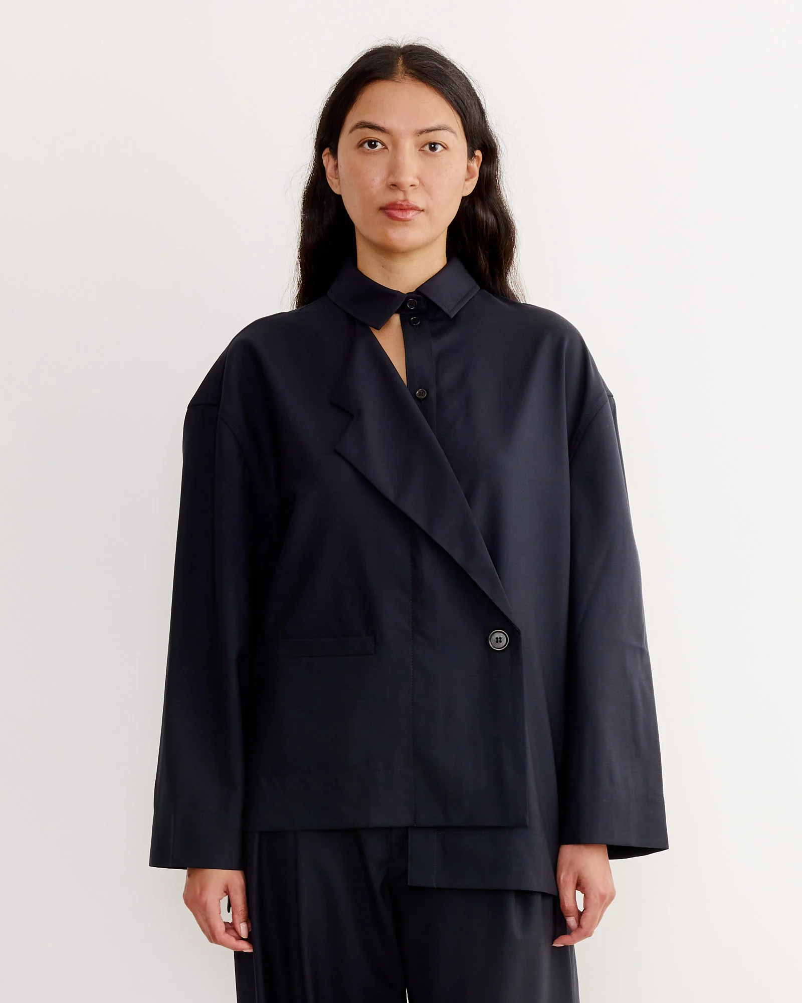 S Jacket in Tropical Navy