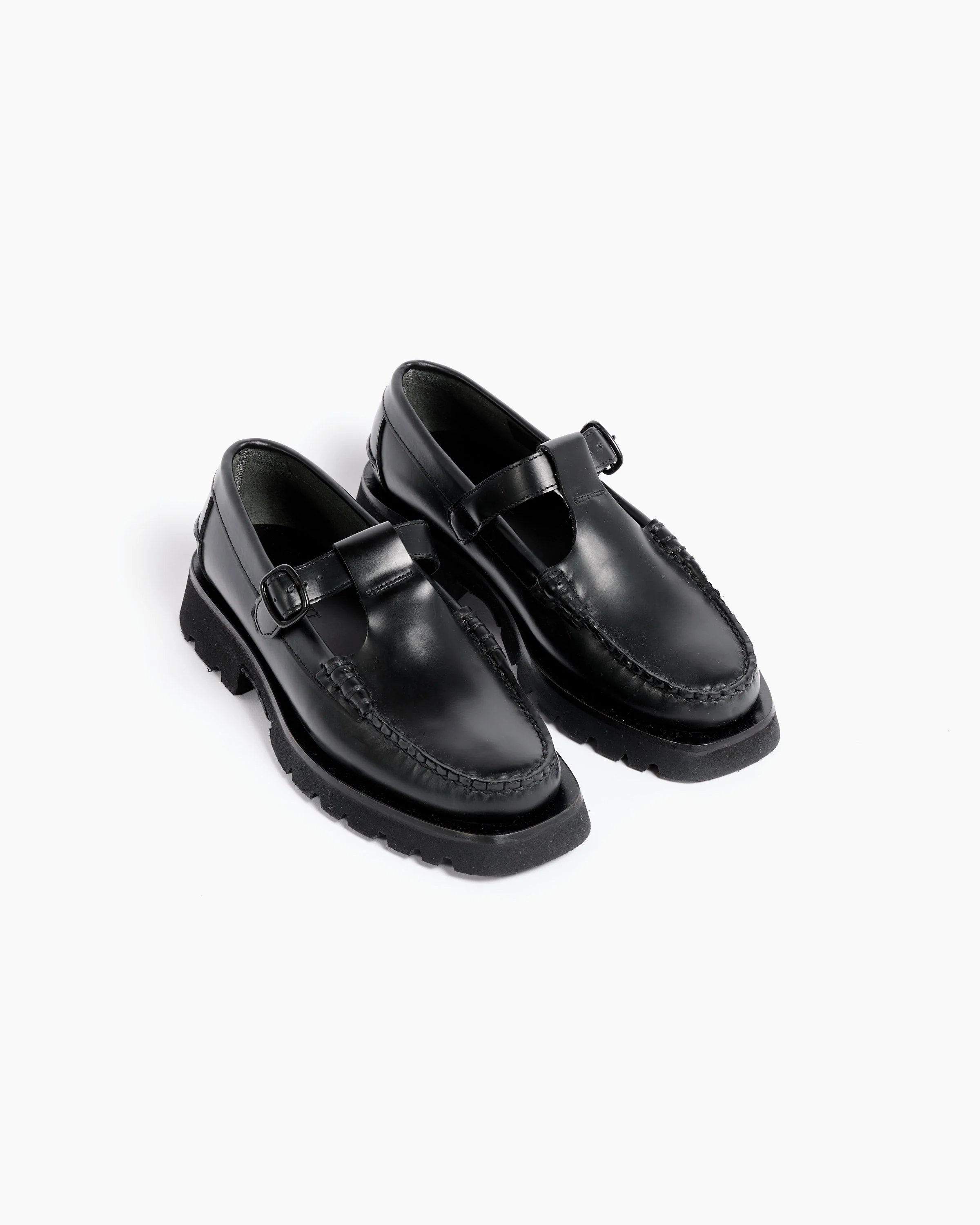 Albert Sport T-Bar Loafer in Black - Image 3